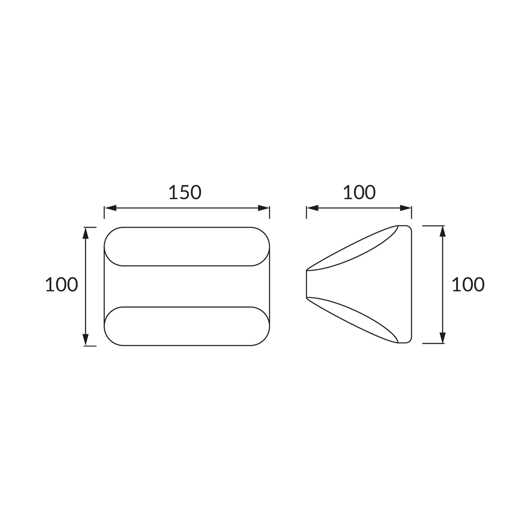 BETI LED C - Wandleuchte indoor in weiß - 15cm - 5W - Lichtfarbe: neutralweiß