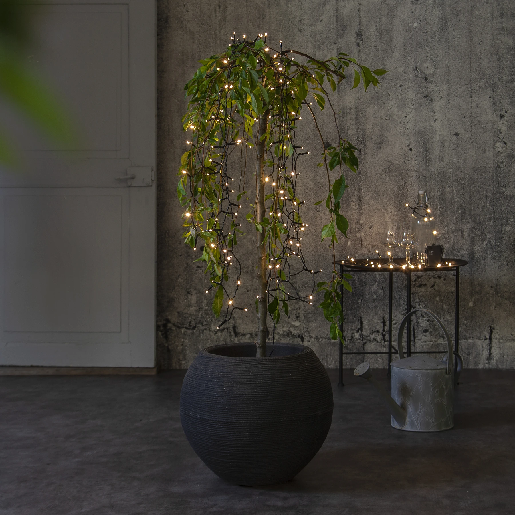 Battery - Lichterkette für außen - 5,6 m - 80 LEDs - Timer - Batteriebetrieb - Warmweiß