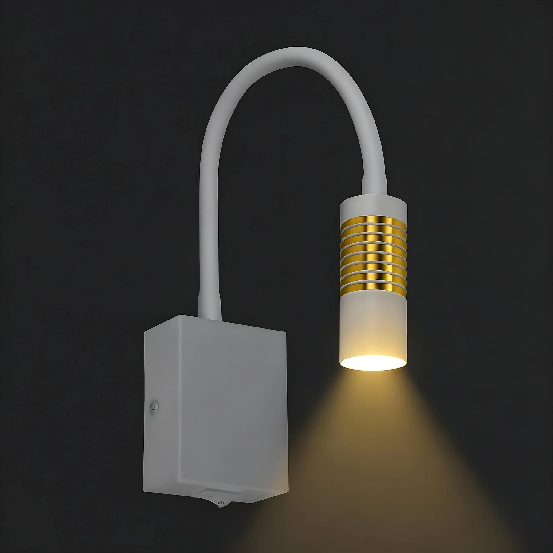 ARI LED - Wandleuchte indoor in weiß/gold - 3W - Lichtfarbe: neutralweiß