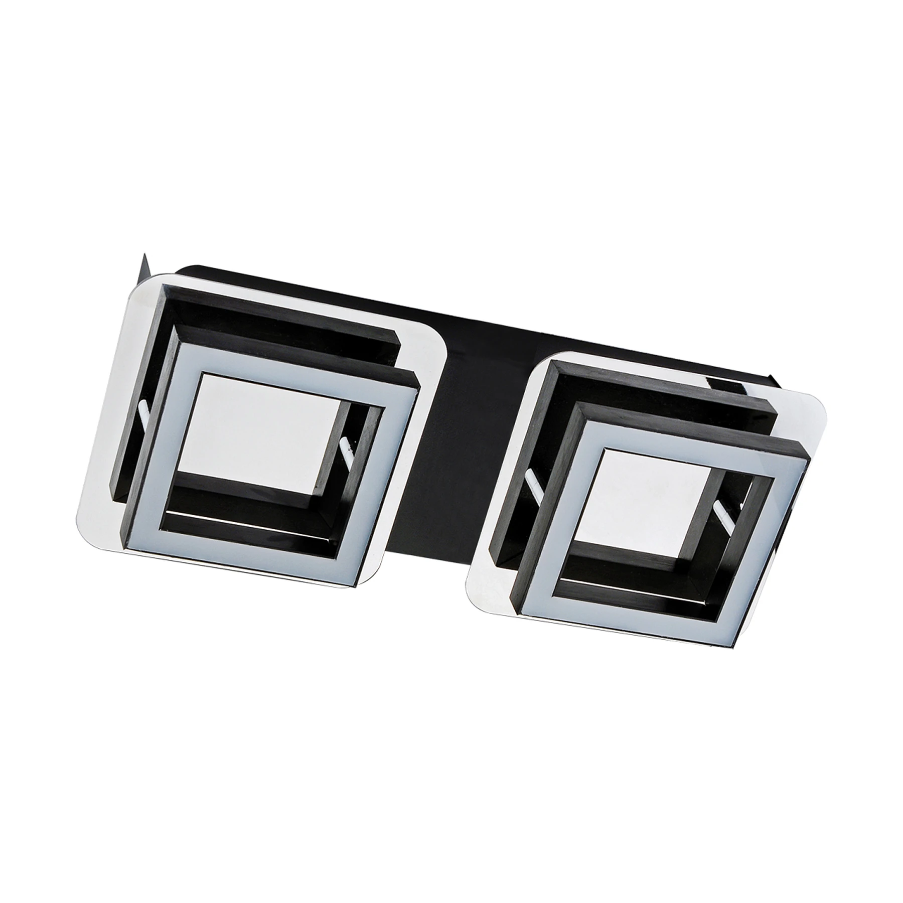 LIPSK LED 2 - Decken Spotleuchte in chrom/schwarz - 2 x 5W - Lichtfarbe: neutralweiß