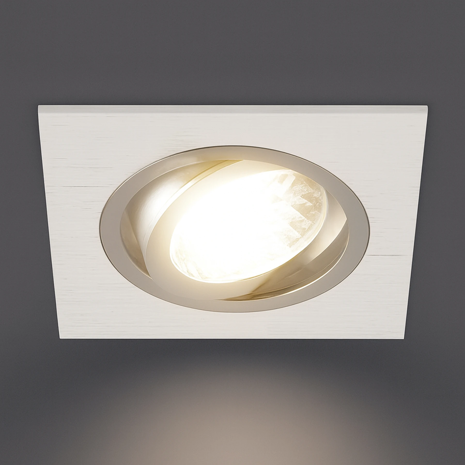 ALUM D - Einbau Deckenspot in weiß/chrom - Lichtfarbe: individuell wählbar