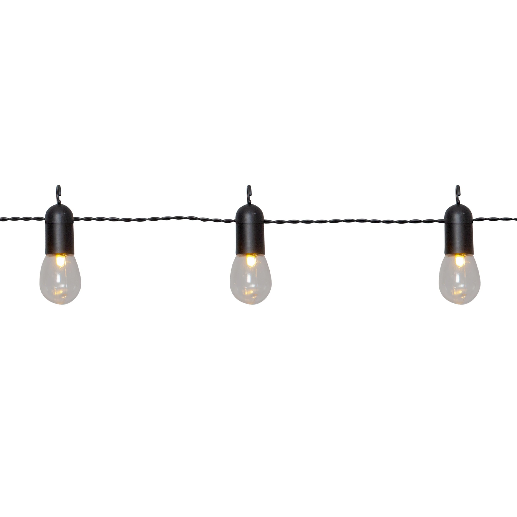Small Hooky - Lichterkette für außen - 4,5 m - 16 LEDs - Netzbetrieb - Warmweiß