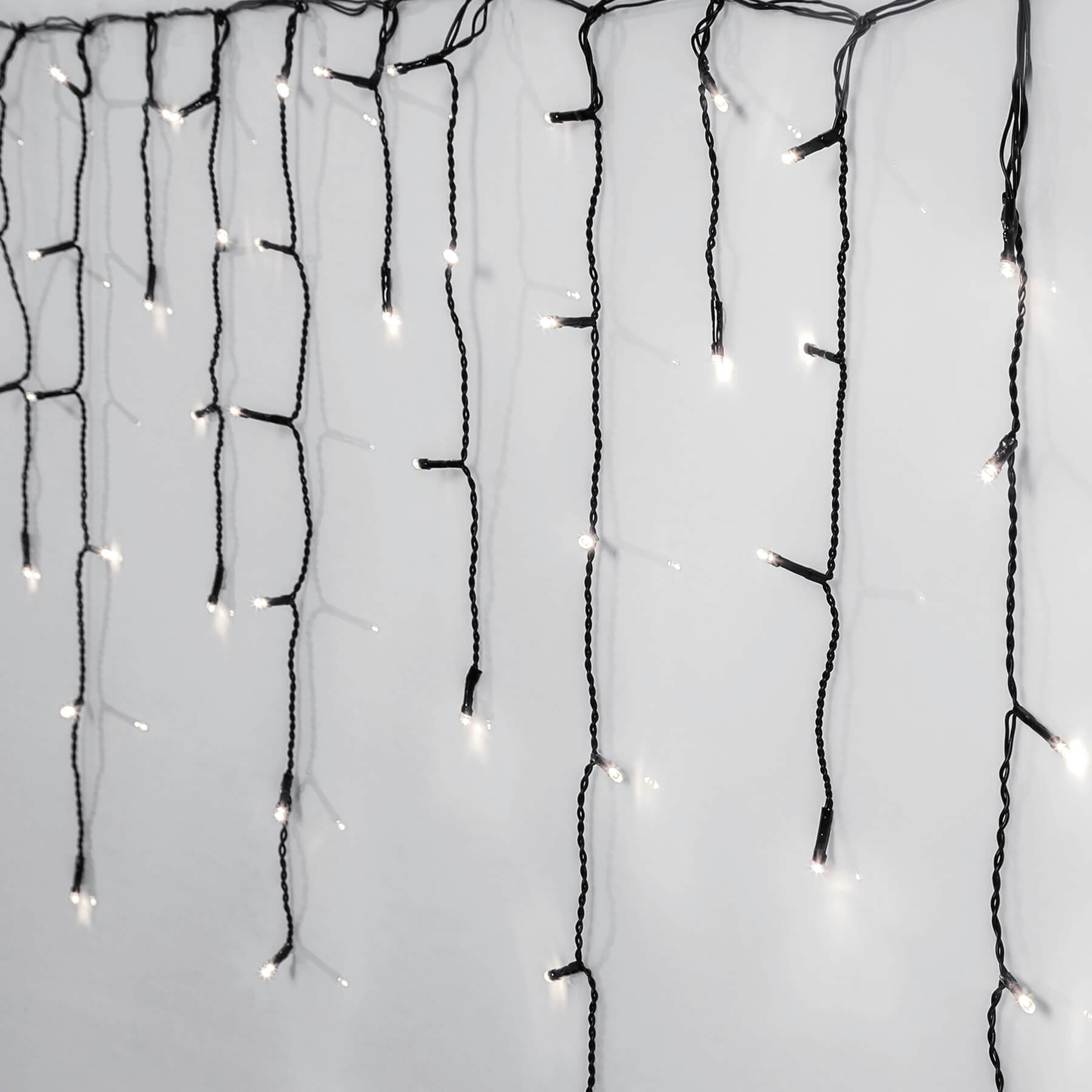 Crispy Ice White - Lichtervorhang für außen - 23,9 m - 960 LEDs - Netzbetrieb - Kaltweiß