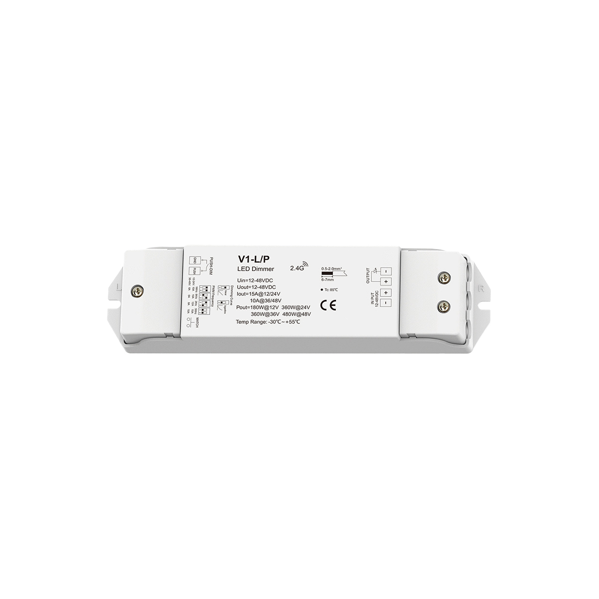 LED Funk Controller Set - 4 Zonen - 1 Kanal - Fernbedienung (2,4 GHz) - 1 Zone = 1 Fernbedienung und 1 Controller