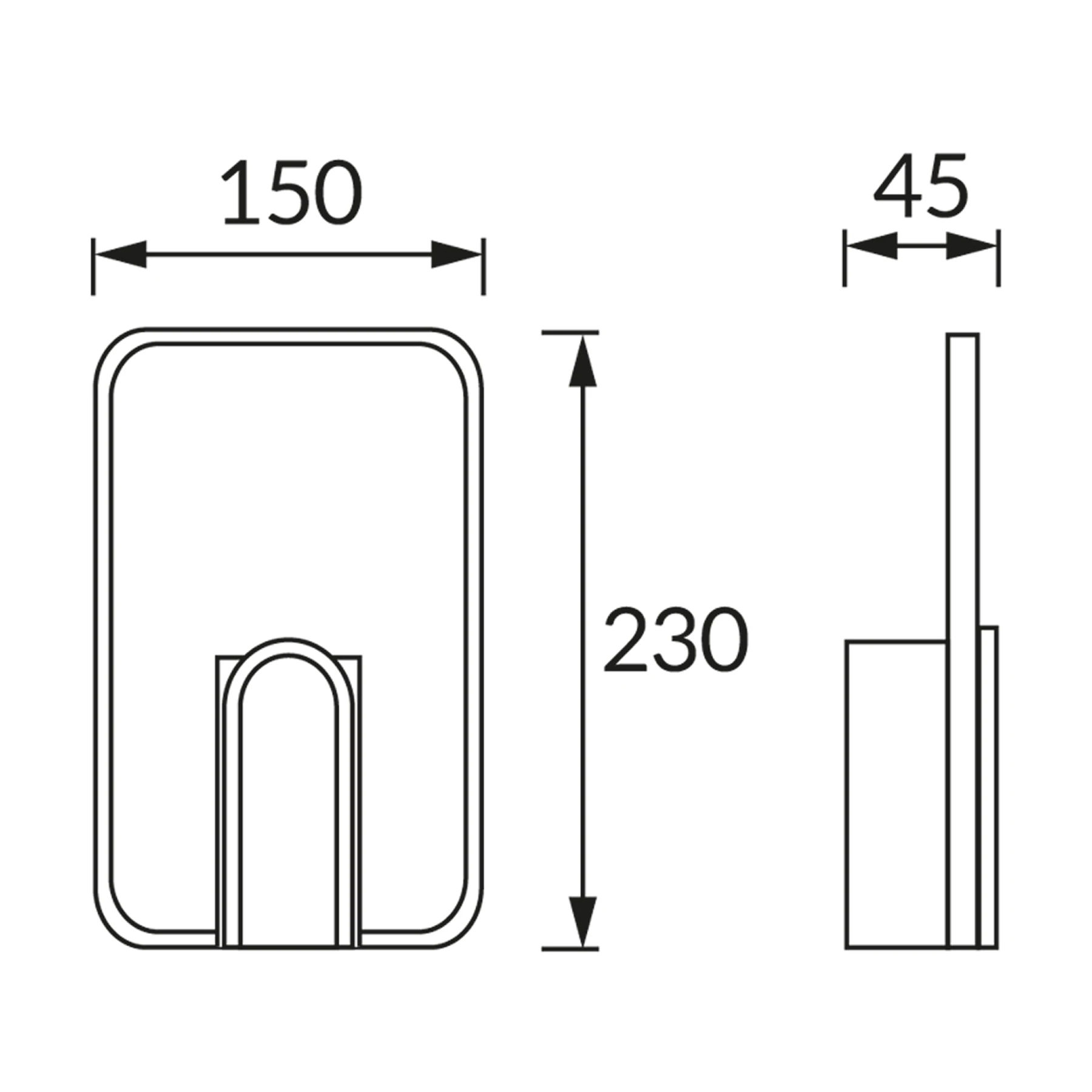 MORIS LED D - Wandleuchte indoor in schwarz - 6W - Lichtfarbe: neutralweiß