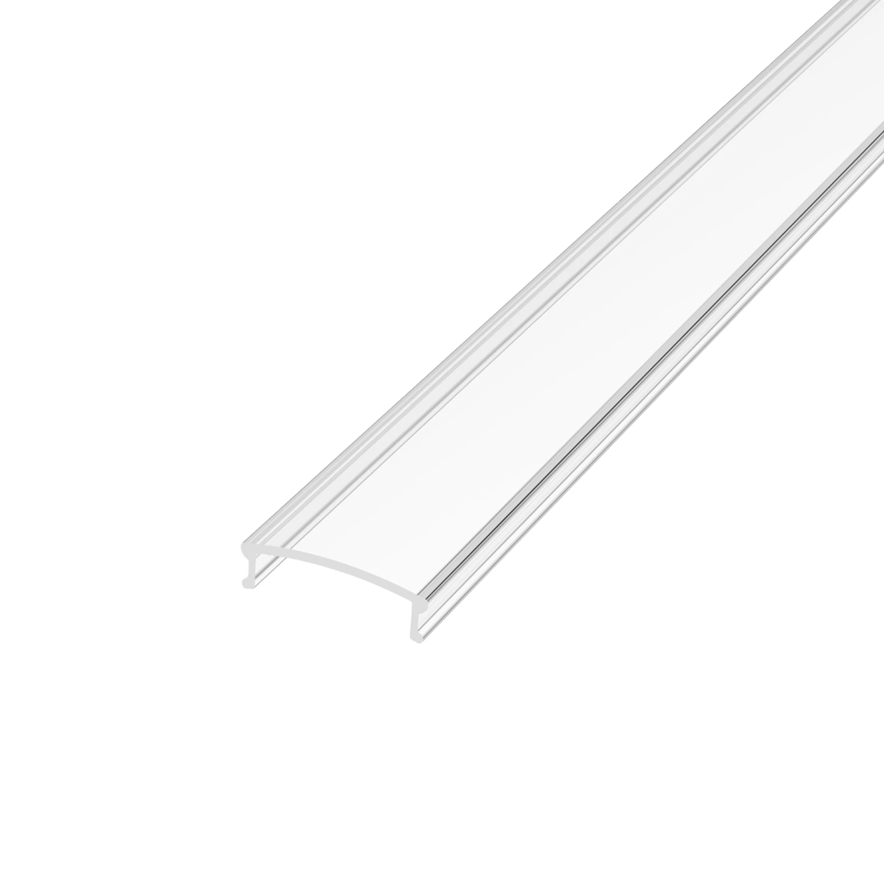 transparente Abdeckung für LED Einbauprofil - slim, CC-66, CC-66-BLK, CC-66-WHT - 100cm Länge