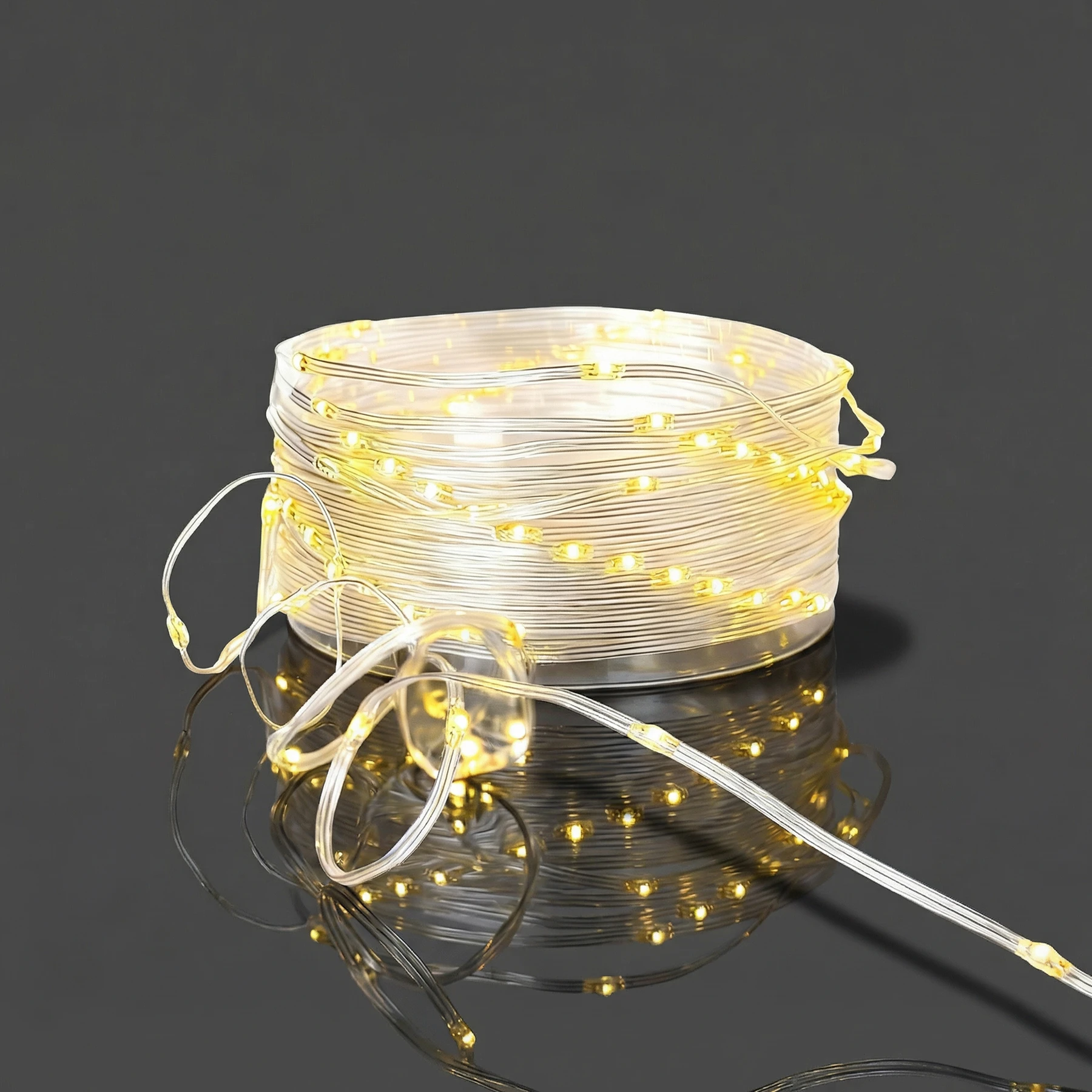 Dew Drop Micro - Lichterkette für außen - 36 m - 480 LEDs - Netzbetrieb - Warmweiß