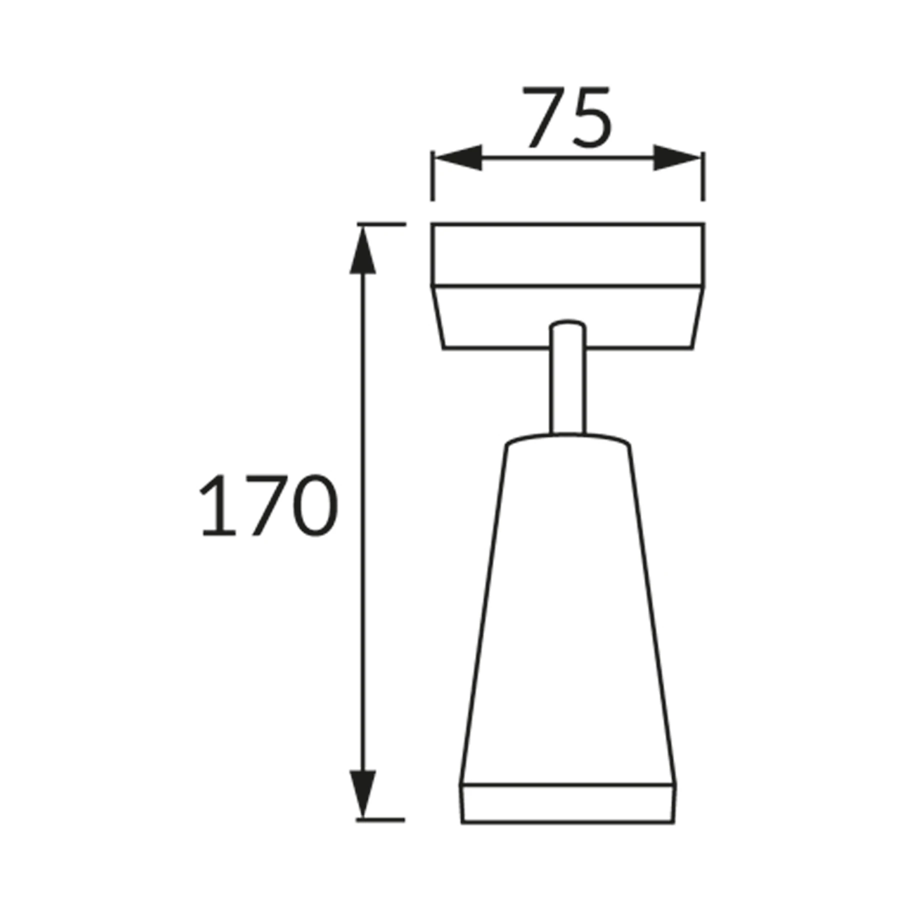 SANA 1 - Decken Spotleuchte in weiß - ohne Leuchtmittel