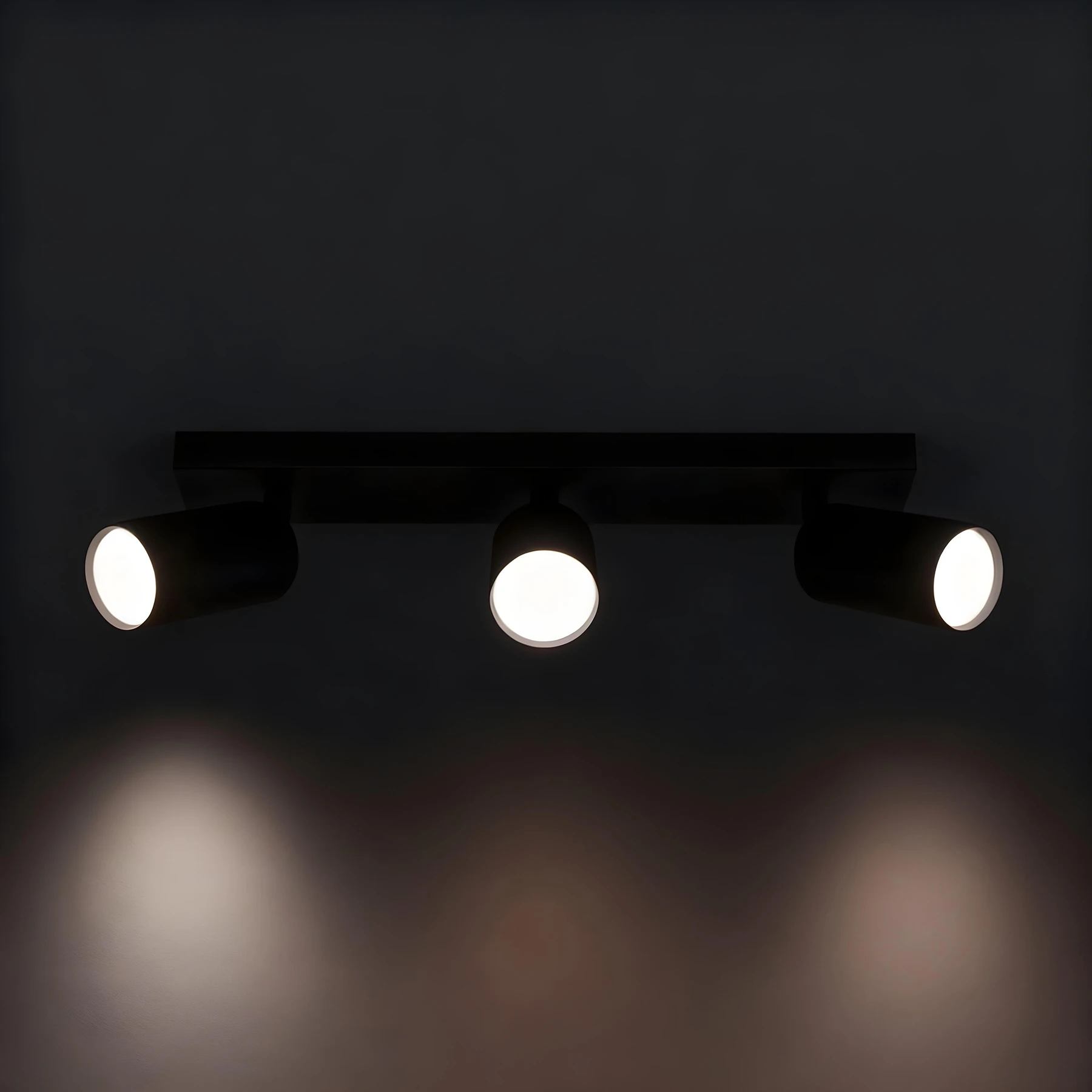 MANAM 3 - Decken Spotleuchte in schwarz - Lichtfarbe: individuell wählbar