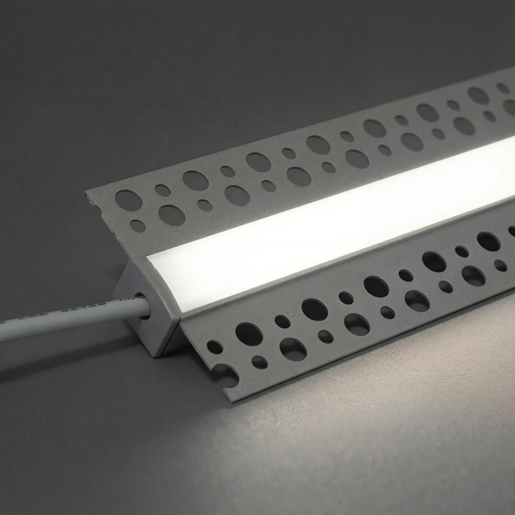 24V Aluminium Trockenbau COB LED Leiste schmal - neutralweiß - diffuse Abdeckung
