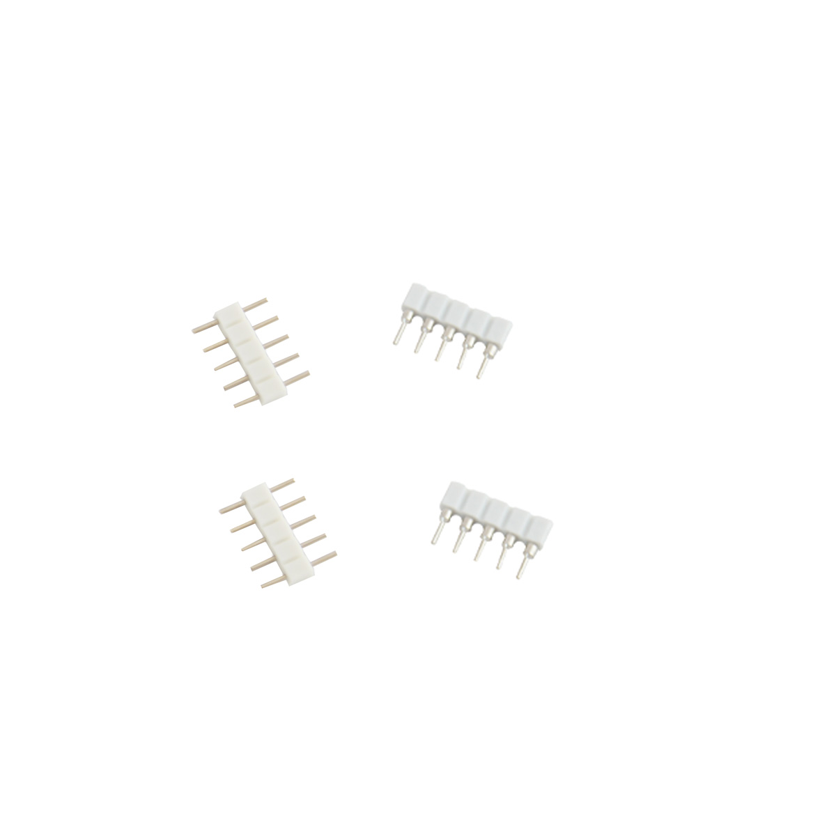 Quick-System 5polig 2.54 – 2 x 5Pin lötbare Steckerbuchsen & 2 Direktverbinder