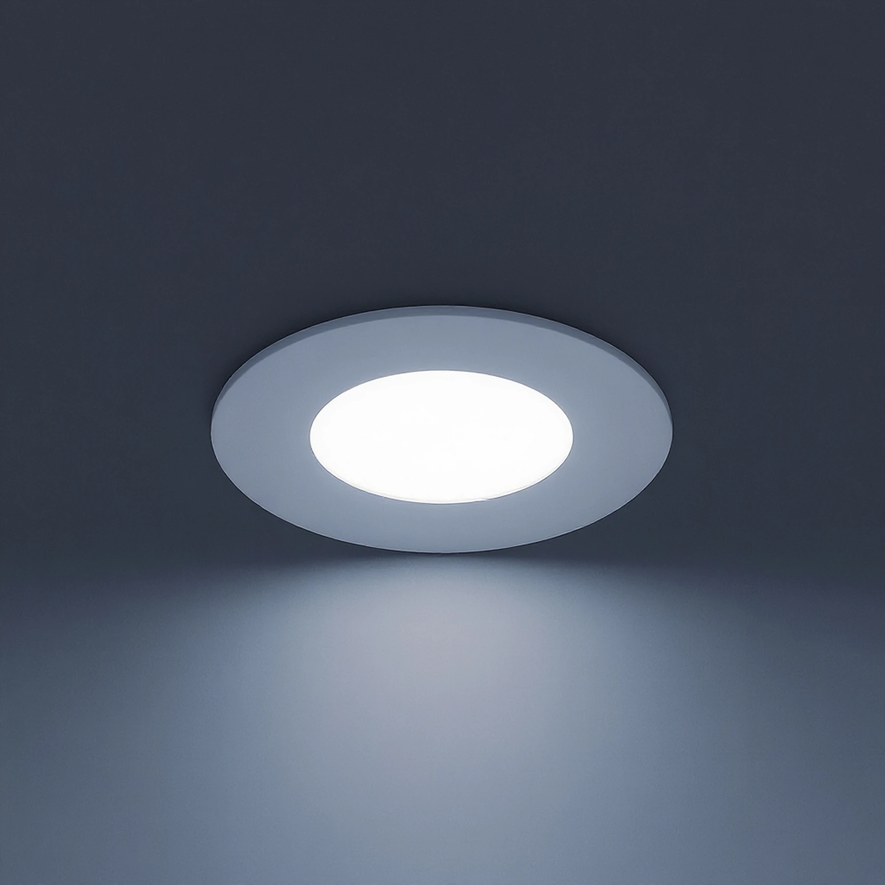 Decken Einbauleuchte in weiß - Ø9cm - 3 W - Lichtfarbe: kaltweiß