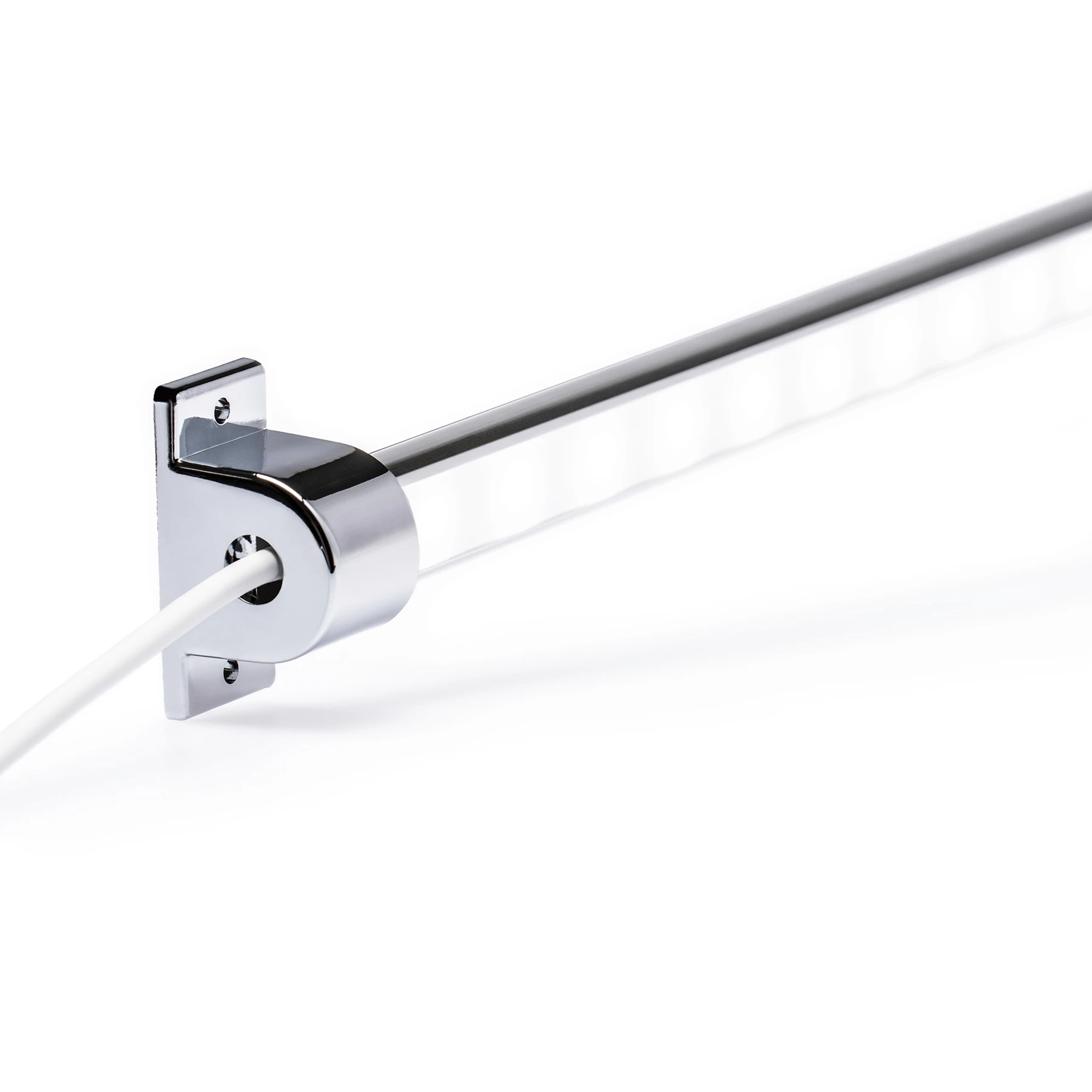 12V Aluminium LED Leiste - einstellbare Abstrahlrichtung – warmweiß – diffuse Abdeckung - kein Anschlußkabel zum Netzteil - 33cm mit 18 SMD LEDs - 3,5 Watt - 210 Lumen