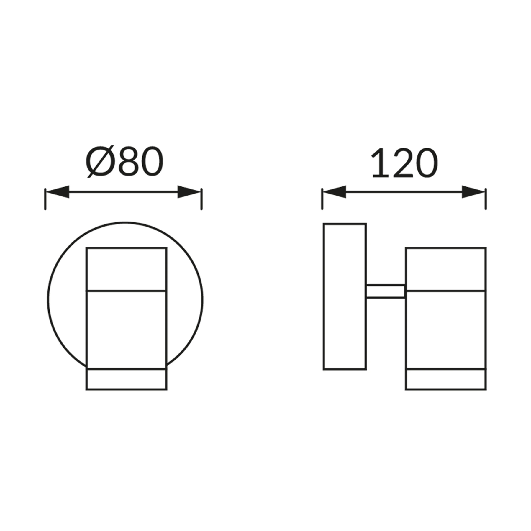 OLAF 1 - Decken Spotleuchte in chrom/mattchrom - max 35W - Lichtfarbe: neutralweiß
