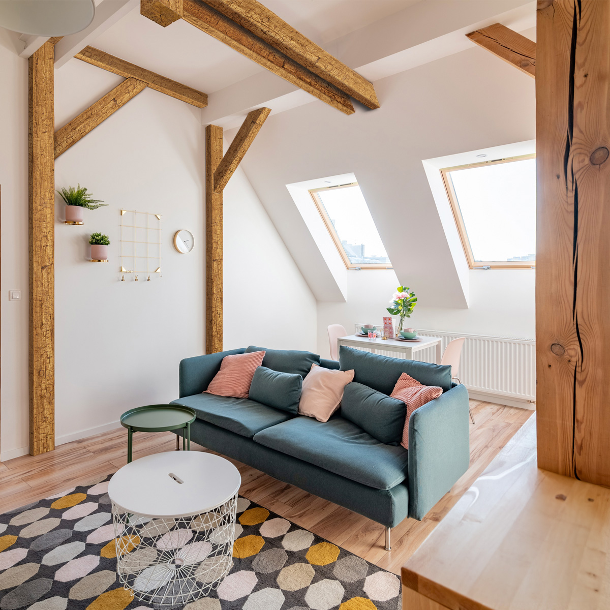 Beize für Deckenbalken und Deckenbretter, Farbton - Eiche hellbraun