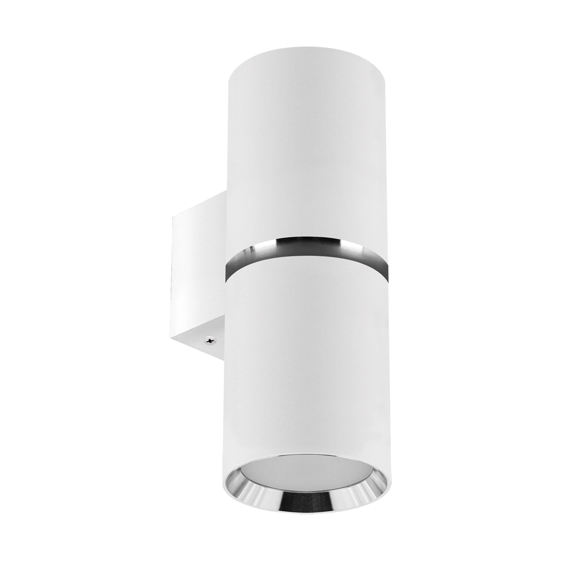 2x - Wandleuchte indoor in weiß/chrom - Lichtfarbe: individuell wählbar