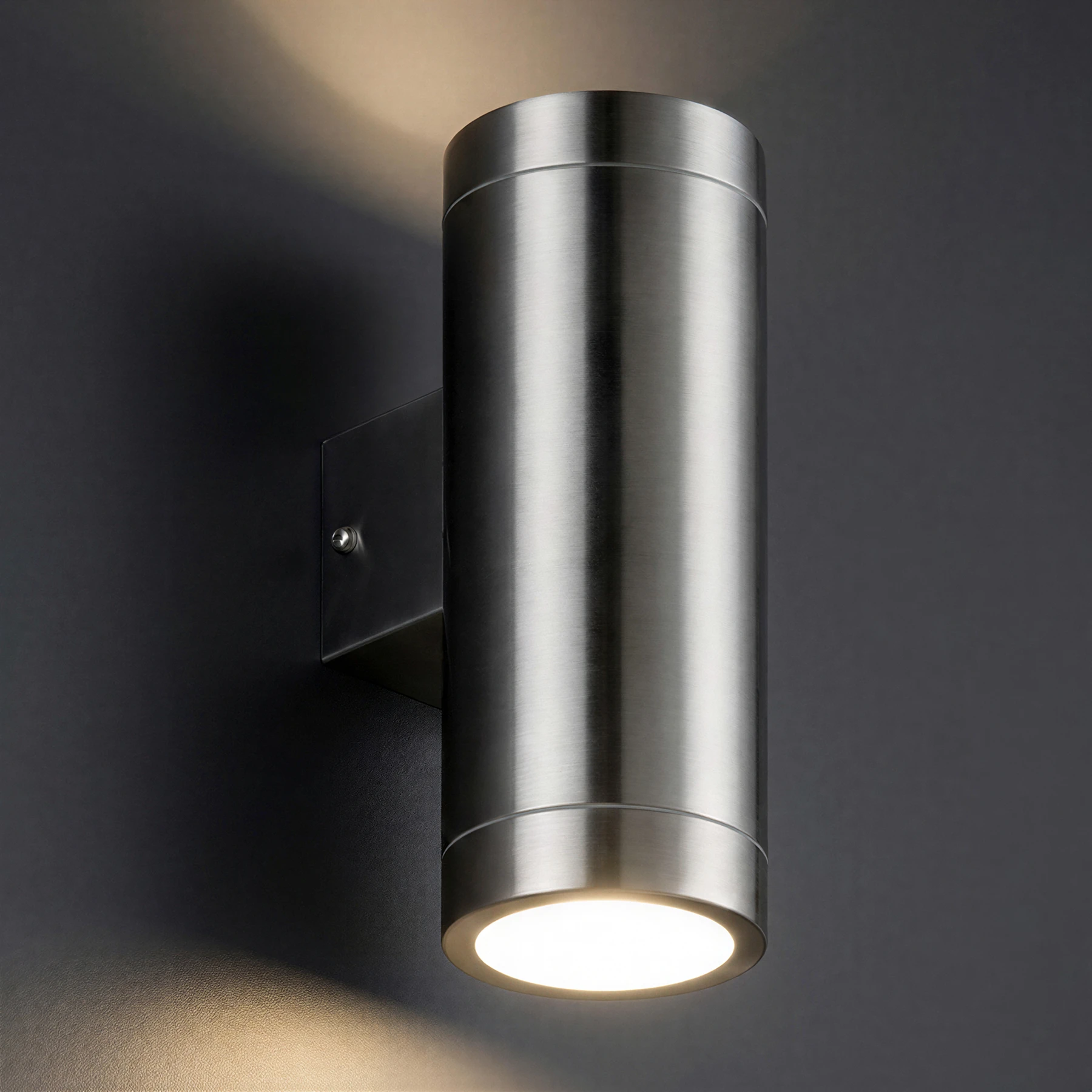 ASTER - Wandleuchte outdoor in mattchrom - Lichtfarbe: individuell wählbar