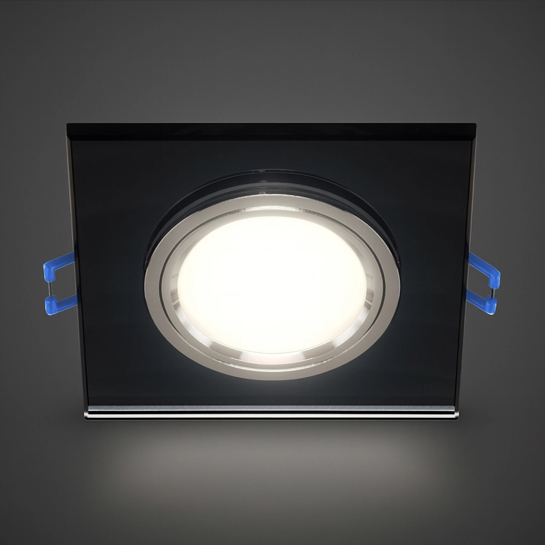 SELENA D - Einbau Deckenspot in schwarz/chrom - Lichtfarbe: individuell wählbar