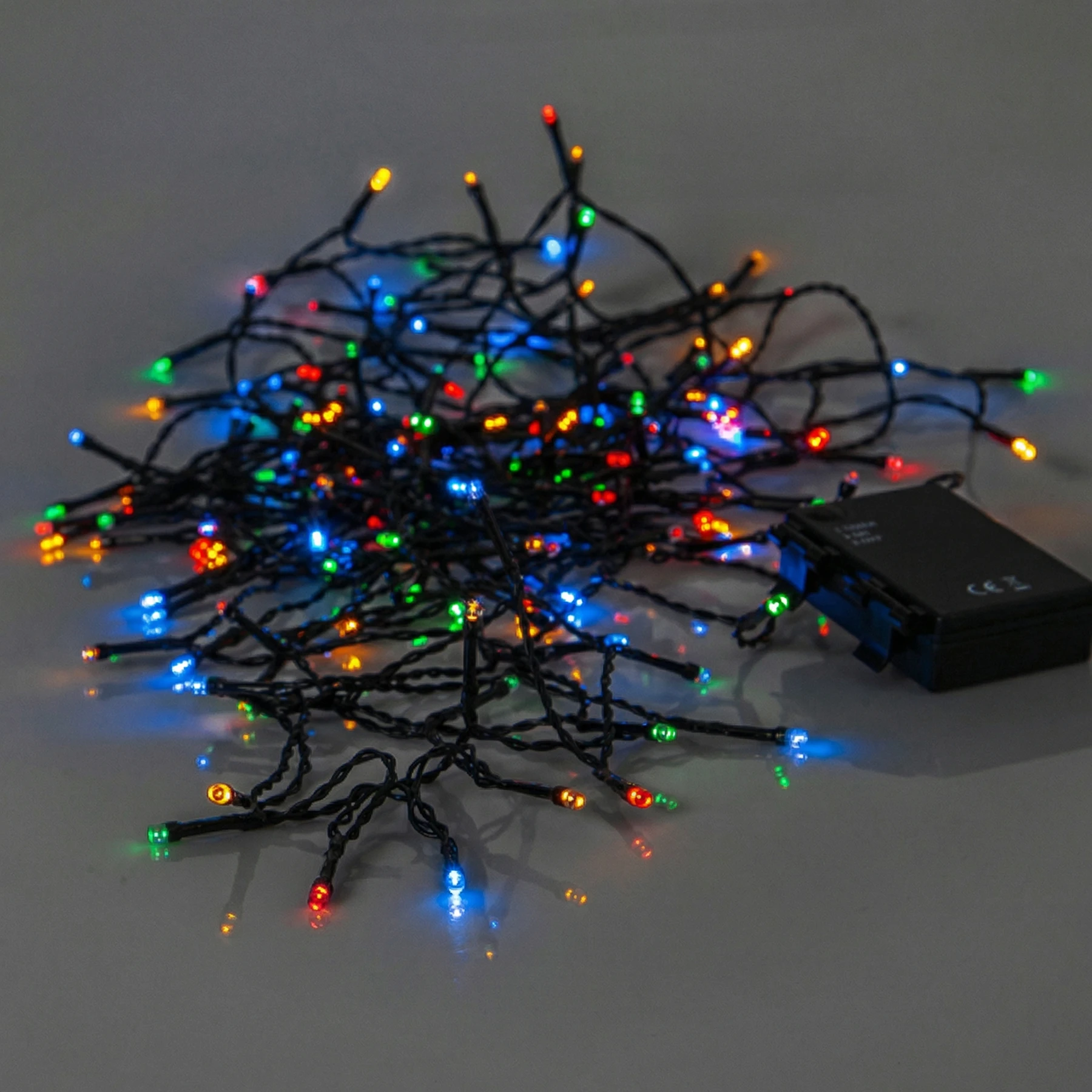 Battery - Lichterkette für außen - 11,2 m - 160 LEDs - Timer - Batteriebetrieb - Mehrfarbig