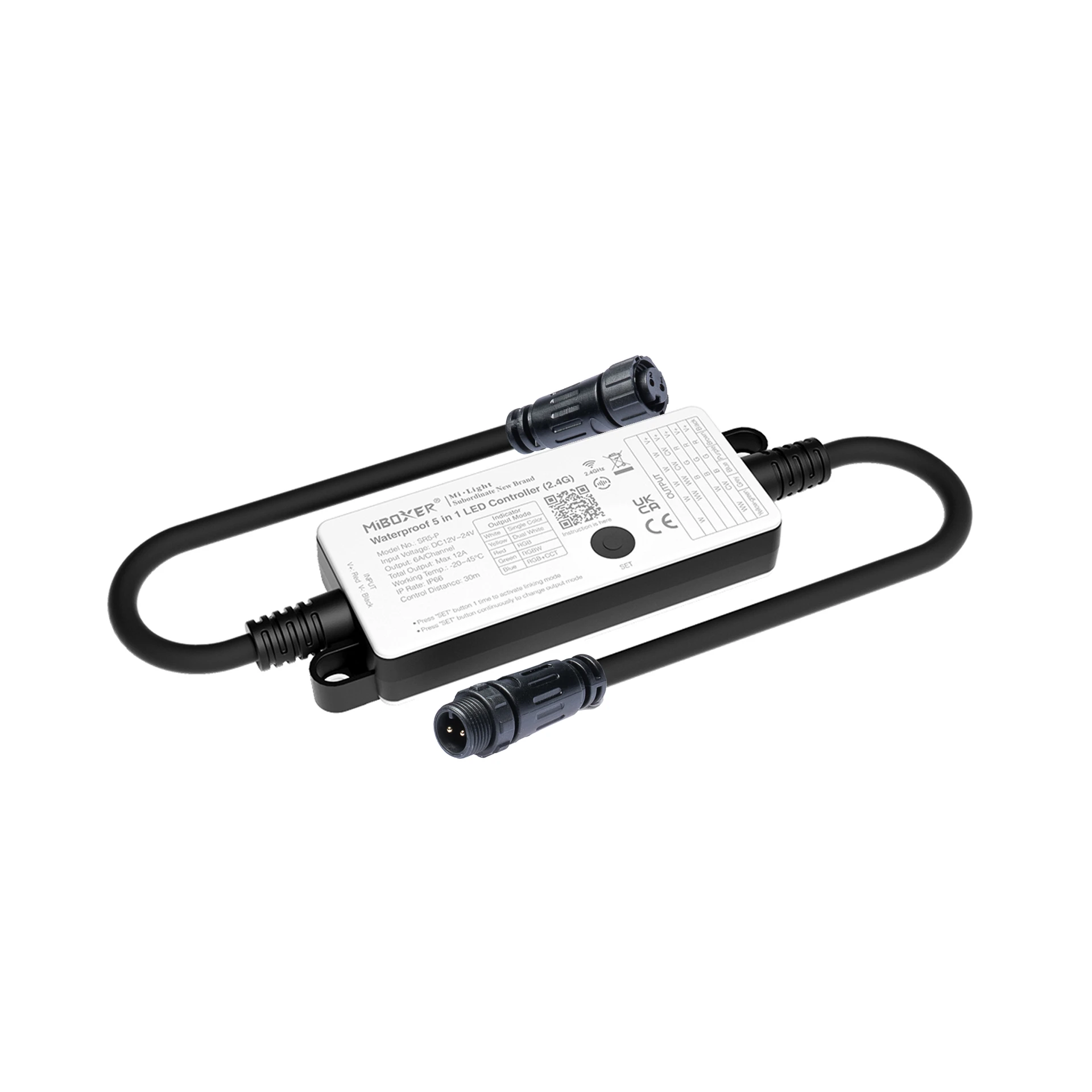 Plug & Play LED Funk Controller Set - 1 Zone - 1 Kanal - Fernbedienung (2,4 GHz) - IP66 wasserfest