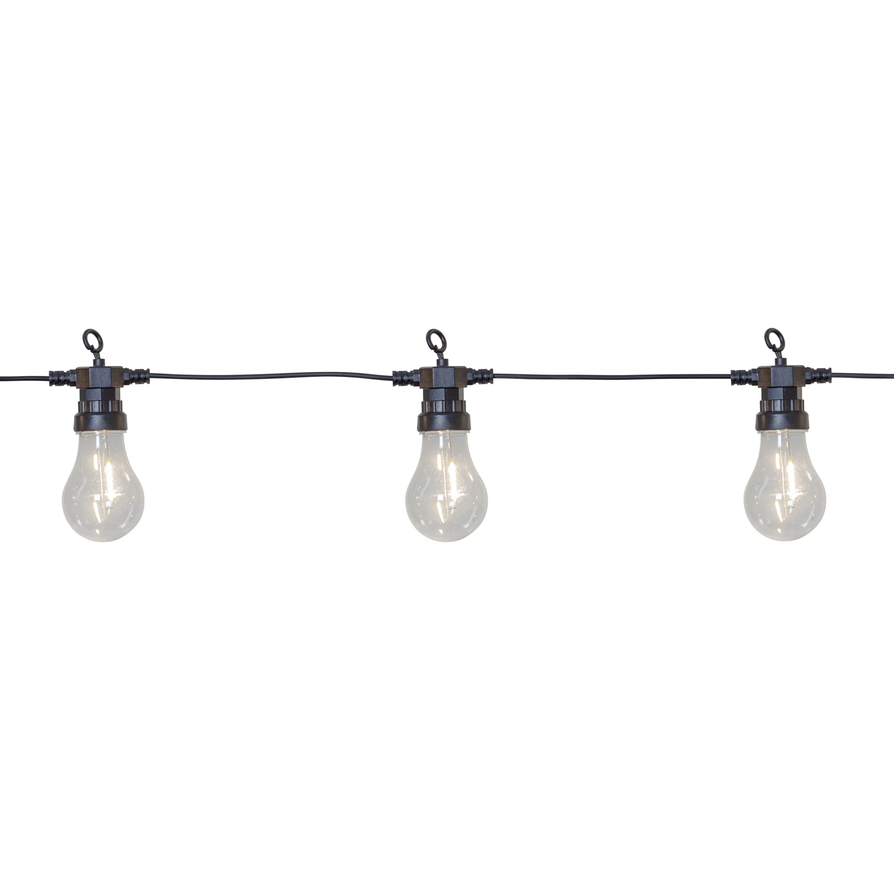 Circus Filament - Lichterkette für außen - 4,05 m - 10 LEDs - Netzbetrieb - Warmweiß