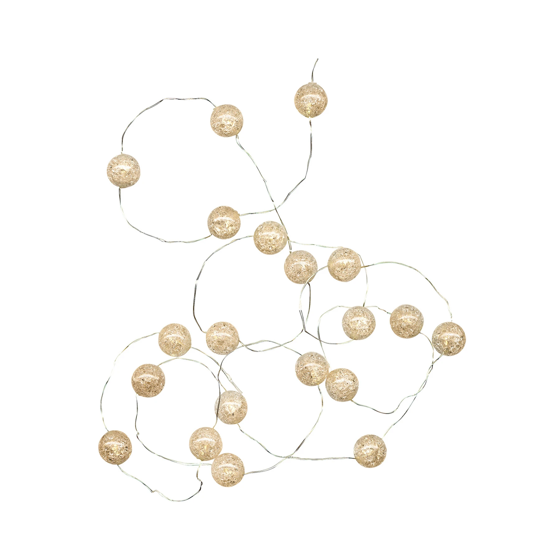 Marble - Deko Lichterkette für innen - 1,4 m - 15 LEDs - Timer - Batteriebetrieb - Warmweiß