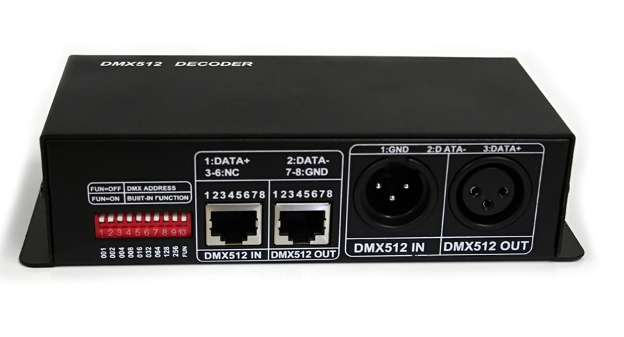 DMX 512 Decoder - RGB - 3 Kanal