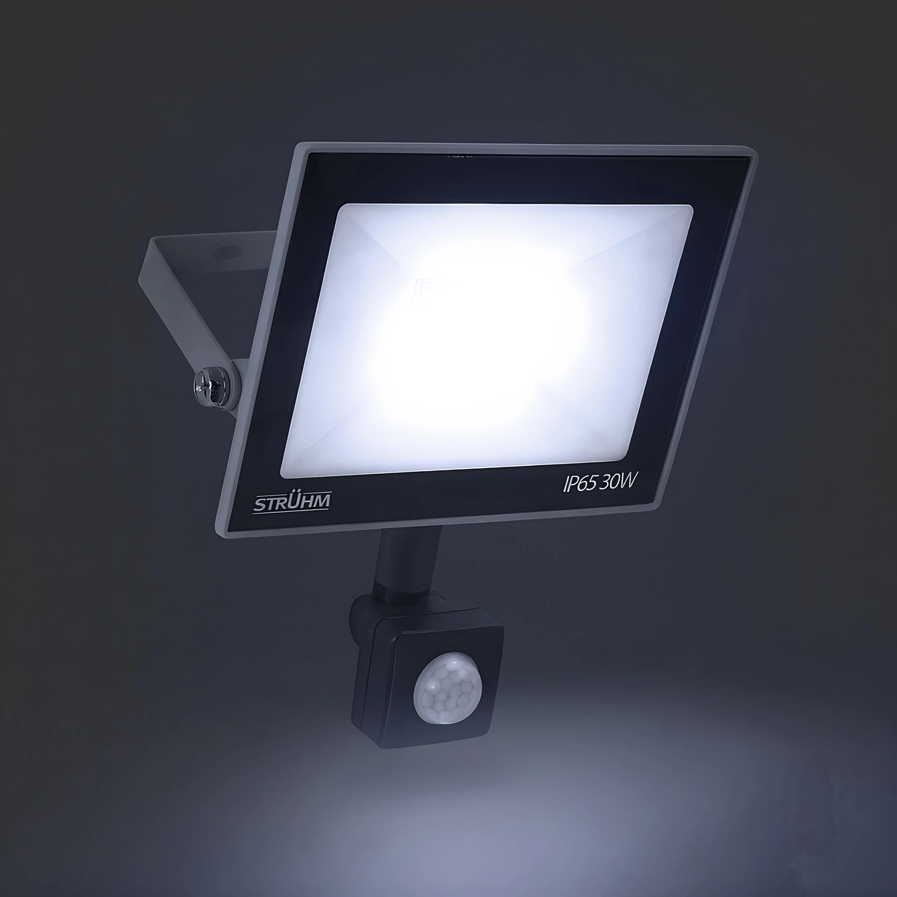 LED Strahler mit Bewegungsmelder - 17,7 x 18,5 x 5,4 cm - 30 W - Lichtfarbe: Kaltweiß