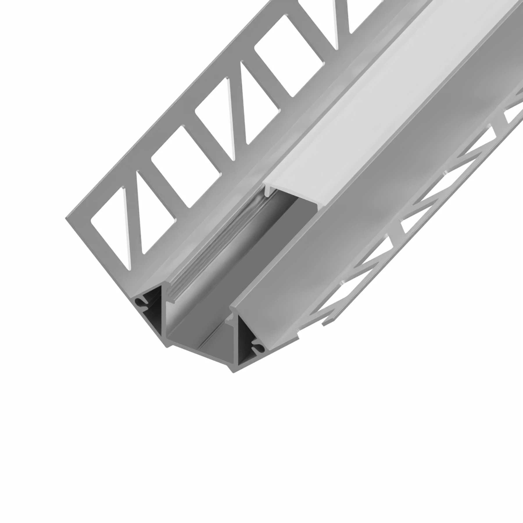diffuse Abdeckung für LED Fliesenprofil - Innenecke, CC-17 - 100cm Länge