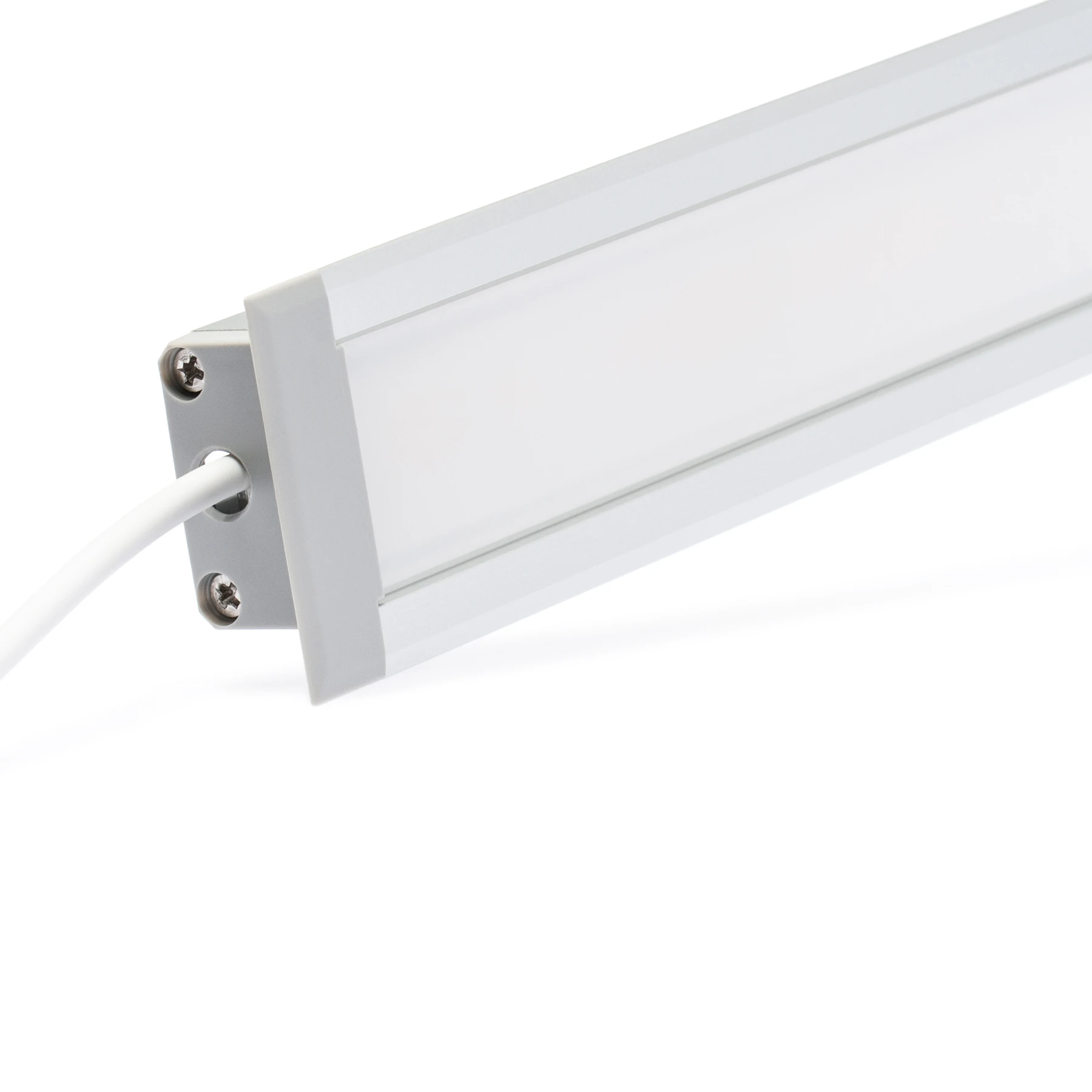 24V wasserfeste Aluminium Einbau LED Leiste - neutralweiß - diffus - IP65 - bis 3m Länge
