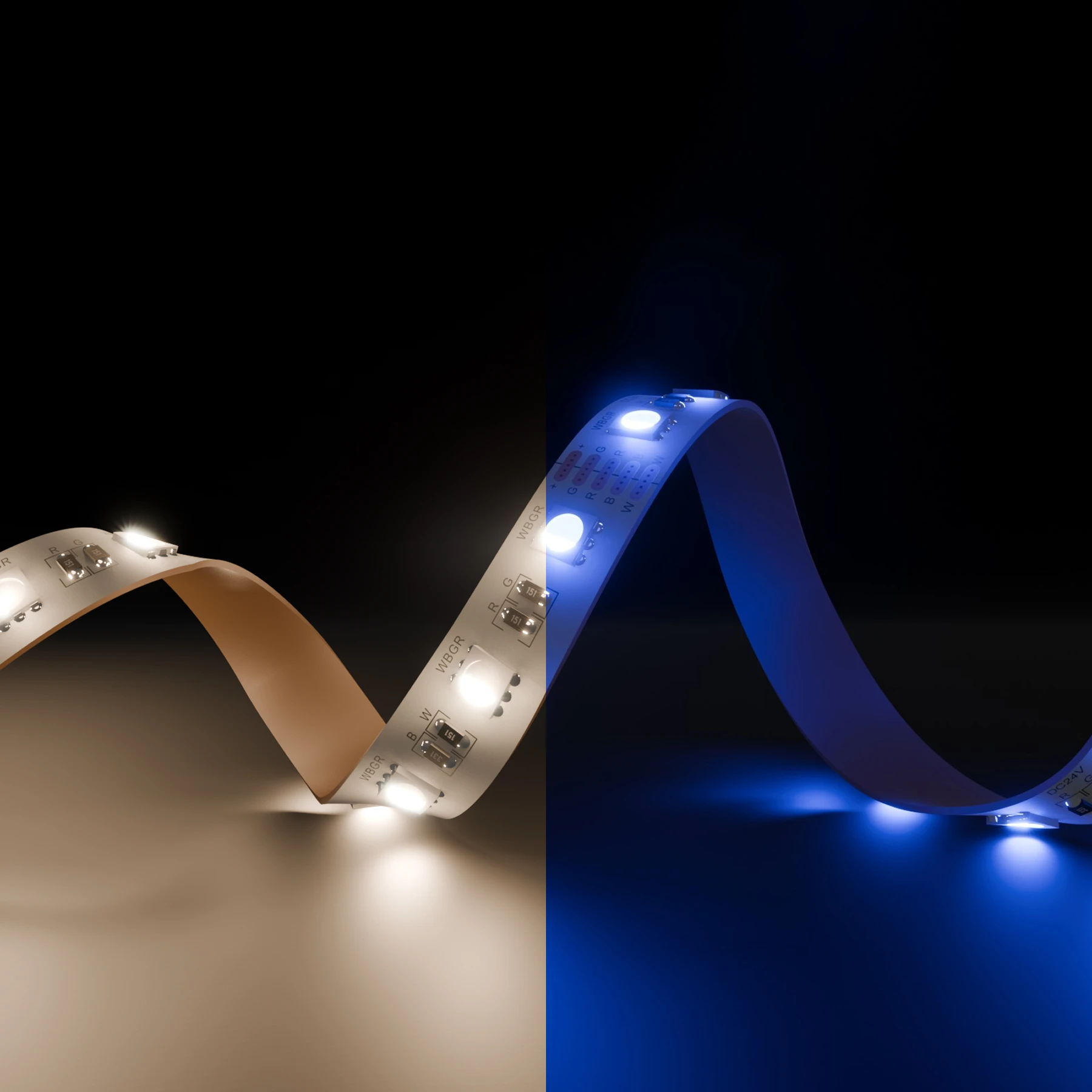 24V LED Streifen – RGBW – 60 LEDs je Meter – alle 10cm teilbar