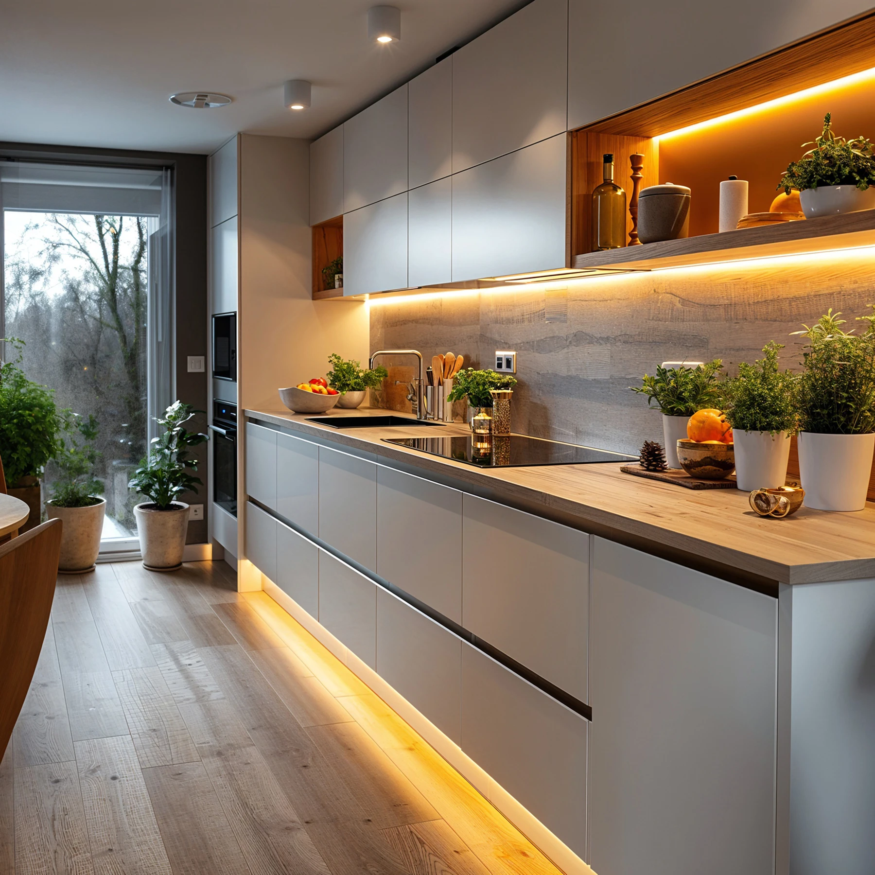 24V wasserfester LED Streifen - einstellbare Farbtemperatur - IP65 - 120 LEDs je Meter - alle 10cm teilbar - 10cm - 12 LED Chips - 1,2 Watt - 100 Lumen - 15cm Eingangskabel mit offenen Enden