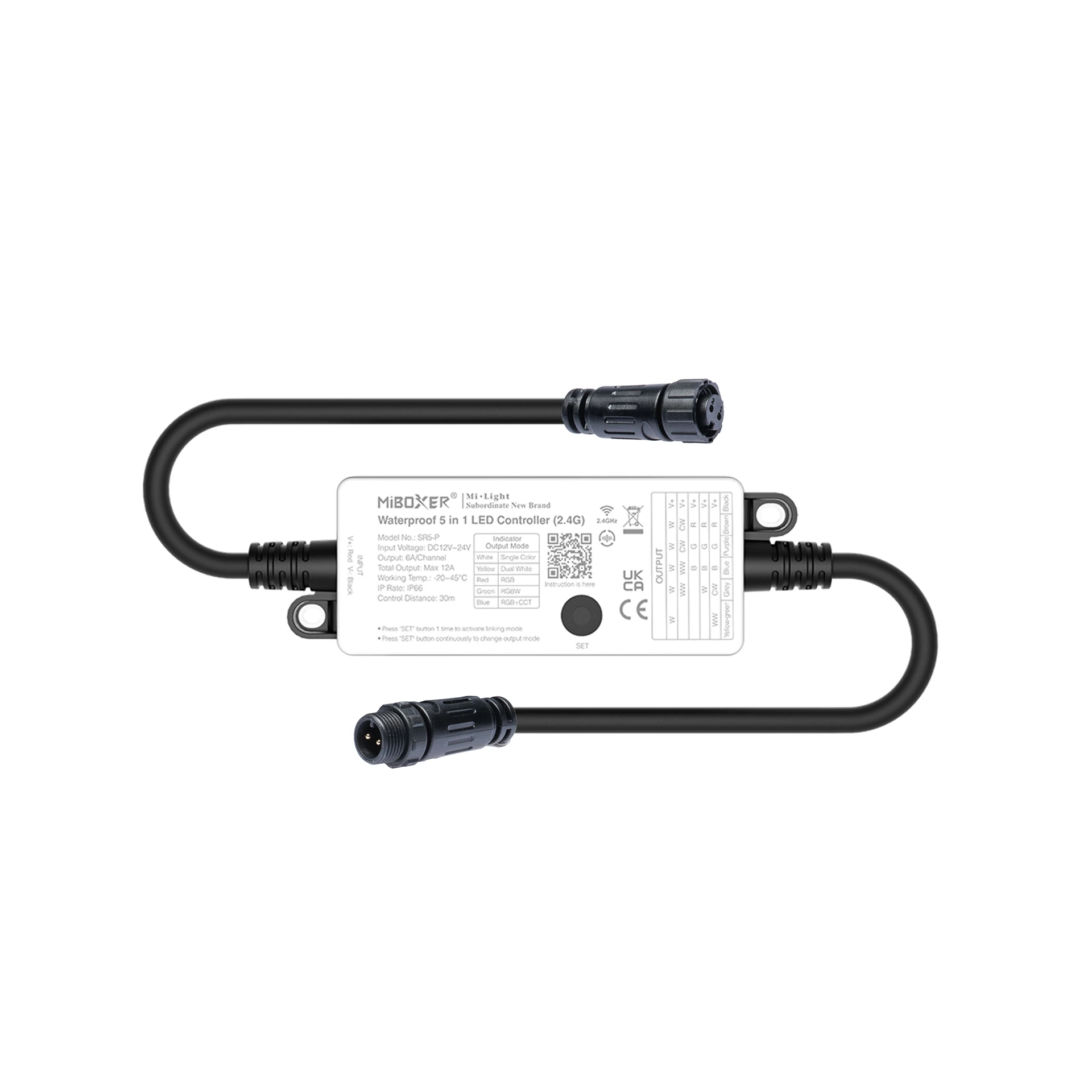 Plug & Play LED Funk Controller Set - 1 Zone - 1 Kanal - Fernbedienung (2,4 GHz) - IP66 wasserfest