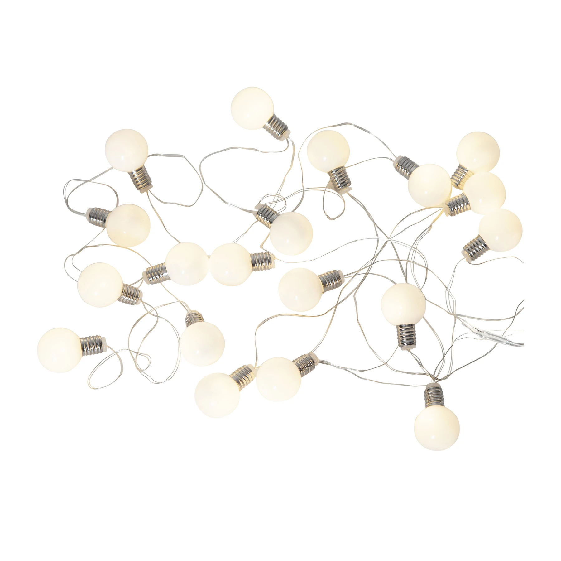 Mini Glow - Deko Lichterkette für innen - 3 m - 20 LEDs - Timer - Batteriebetrieb - Warmweiß