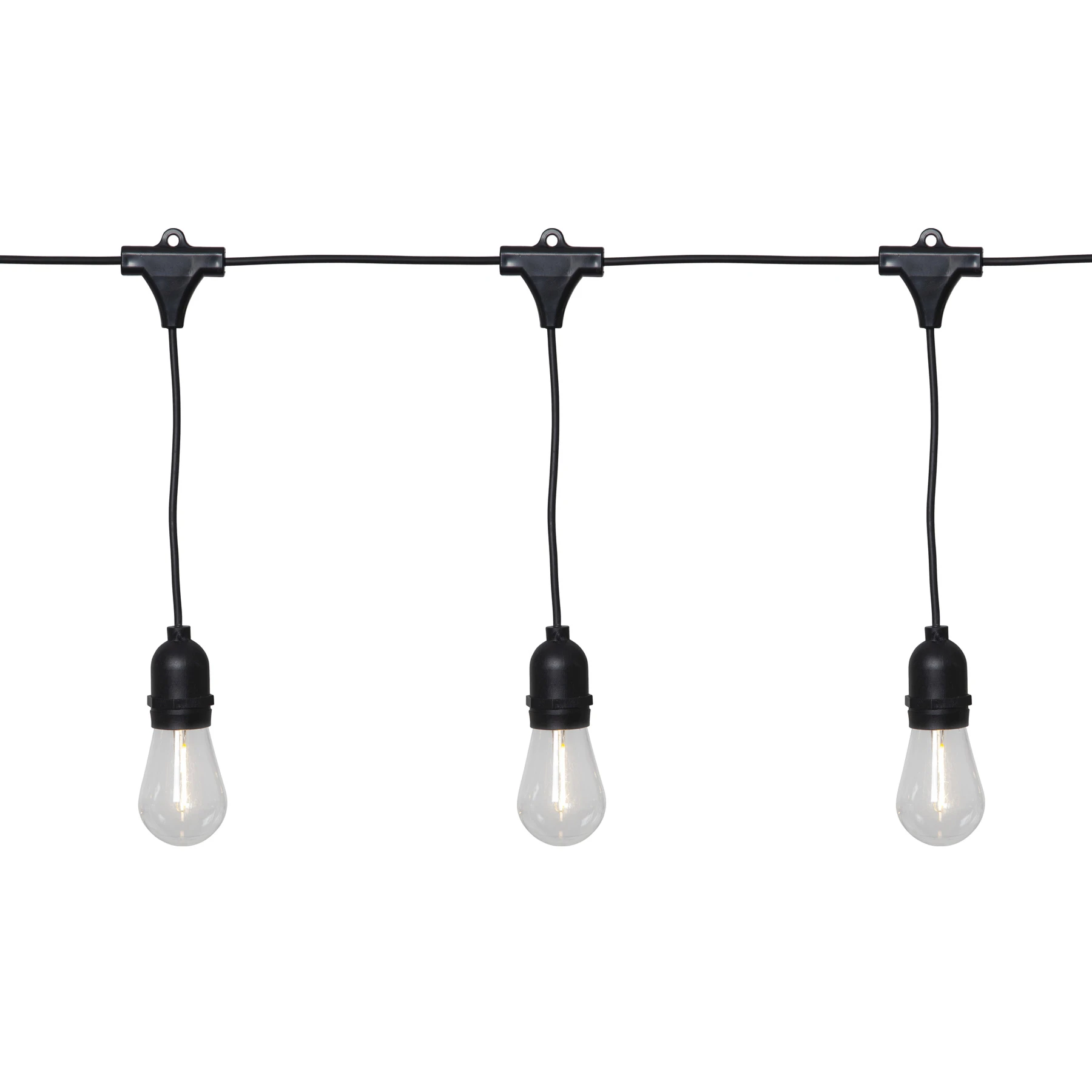 String Light - Lichterkette für außen - 3,6 m - 10 LEDs - Netzbetrieb - Warmweiß
