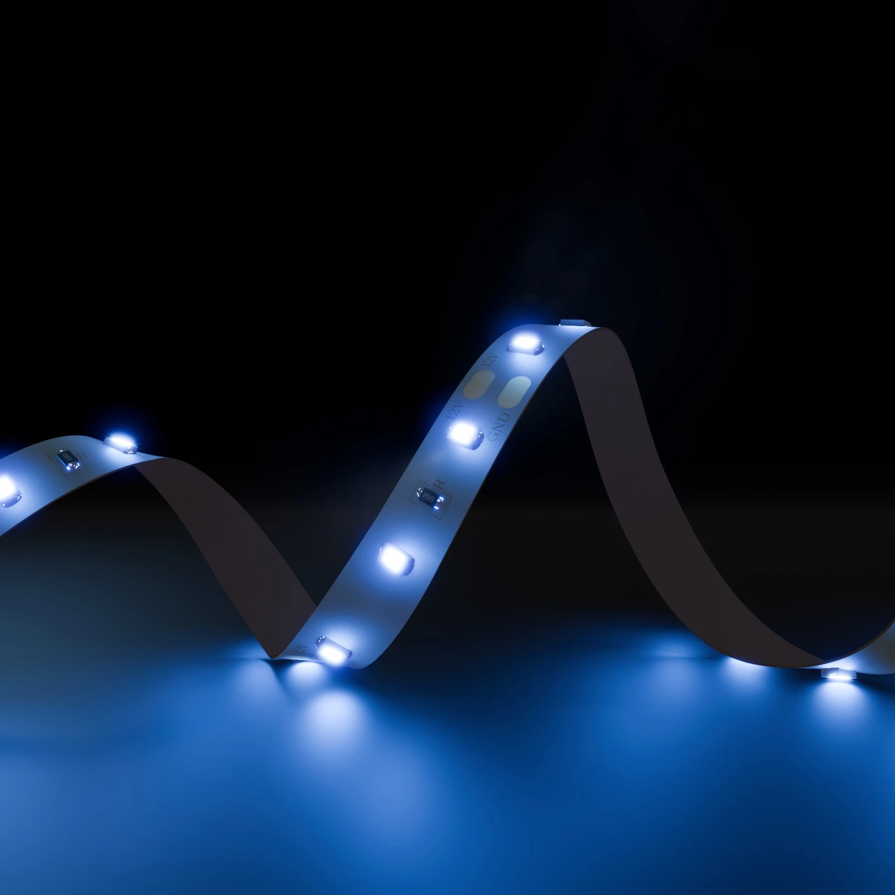 LE 5 M RGB LED Strip Set – 5050 SMD, 12V, Selbstklebend, Inkl. Fernbedienung & Netzteil, 20 Farben, 8 Modi, Nicht Wasserdicht