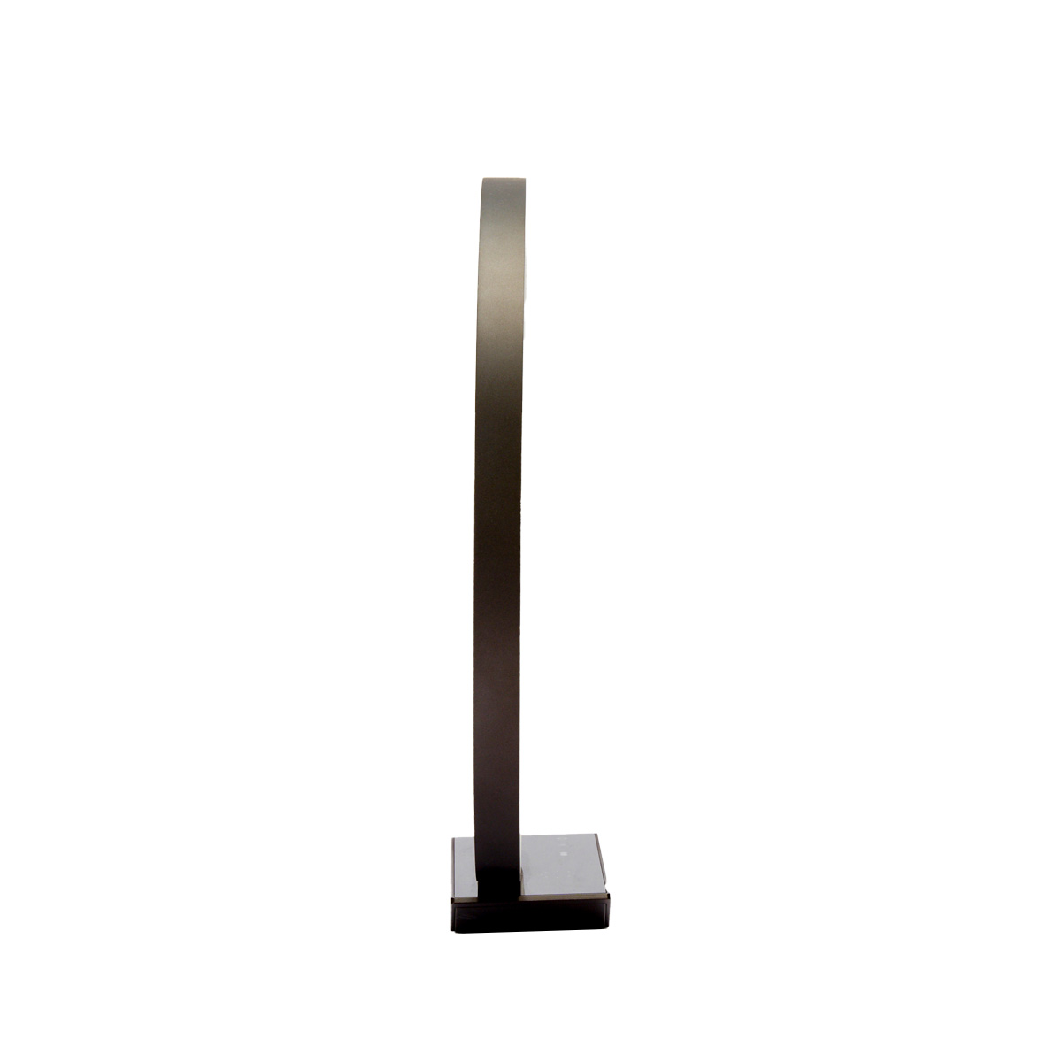 Smarte LED Tisch-Ringleuchte - RGB mit modernem Standfuß in Schwarz