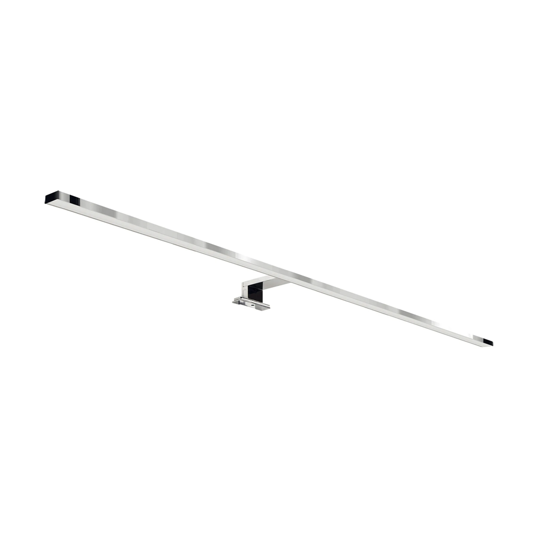 230V LED - Spiegelleuchte in  Chrom - Lichtfarbe: Neutralweiß - 15W - 90cm