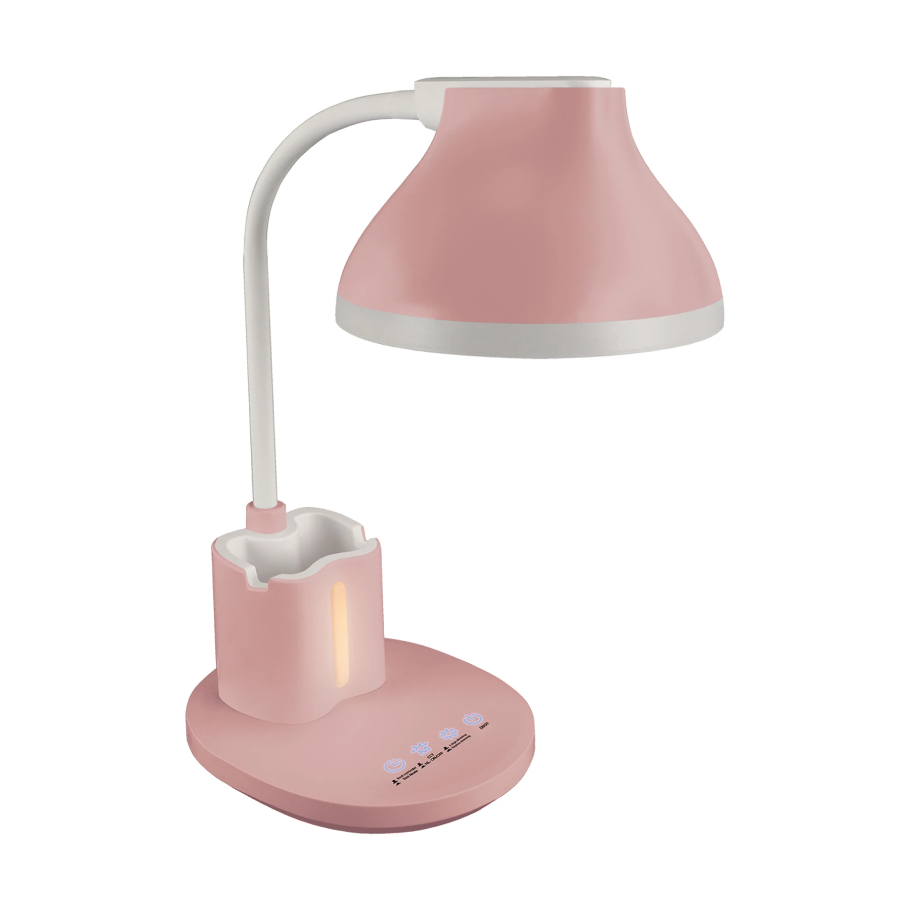 Schreibtischleuchte in rosa - Lichtfarbe: weiß einstellbar