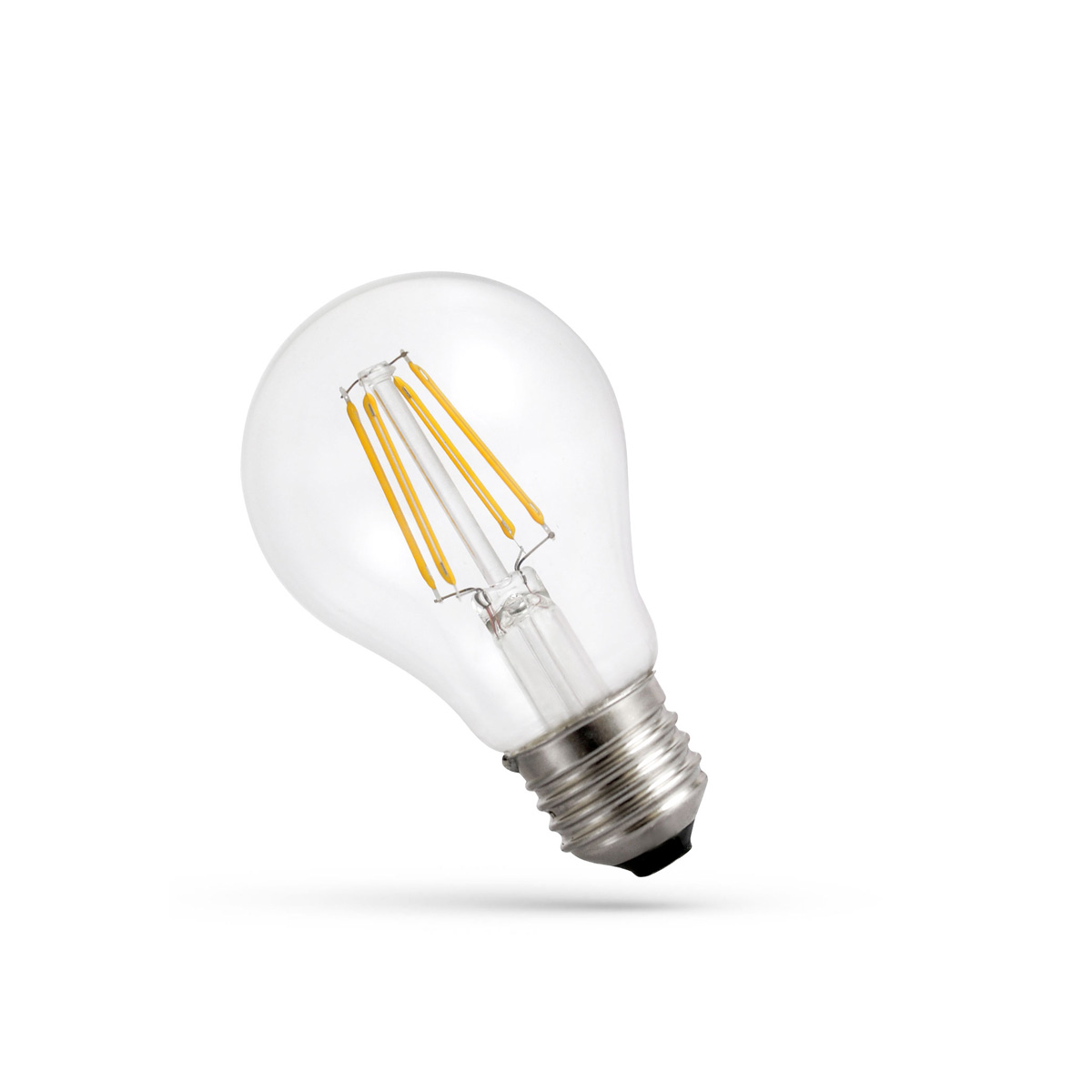 LED Leuchtmittel - E27 - 8,5W - Lichtfarbe: warmweiß - 2700K - COG-Filamente - klar