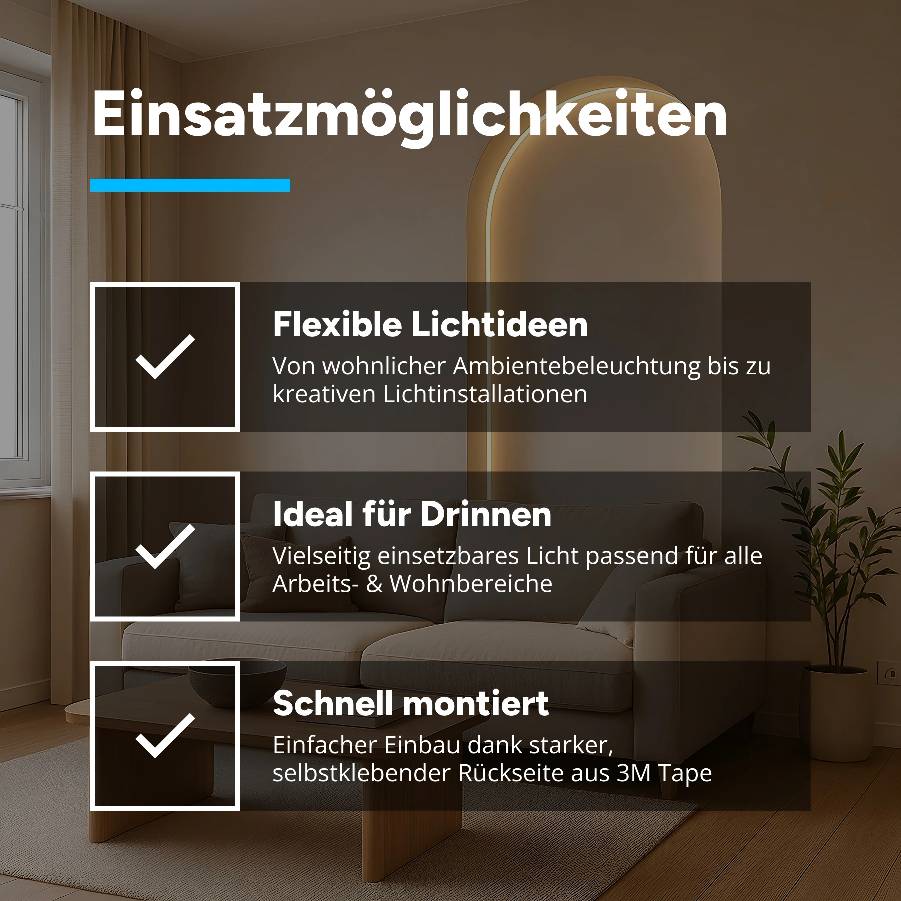 24V Zick Zack LED Streifen - warmweiß - 60 LEDs je Meter - alle 10cm teilbar - 20cm - 12 LEDs - 1,8 Watt - 180 Lumen - ohne Eingangskabel - Löten erforderlich