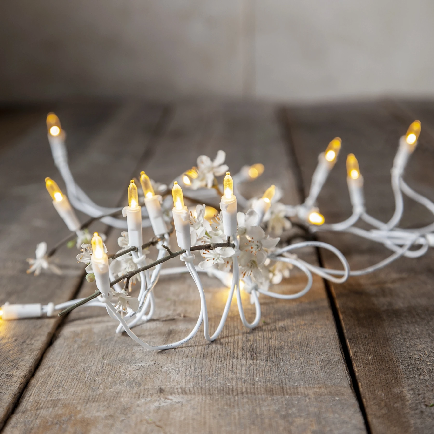 Baumlichterkette für innen - 5,1 m - 35 LEDs - Netzbetrieb - Warmweiß
