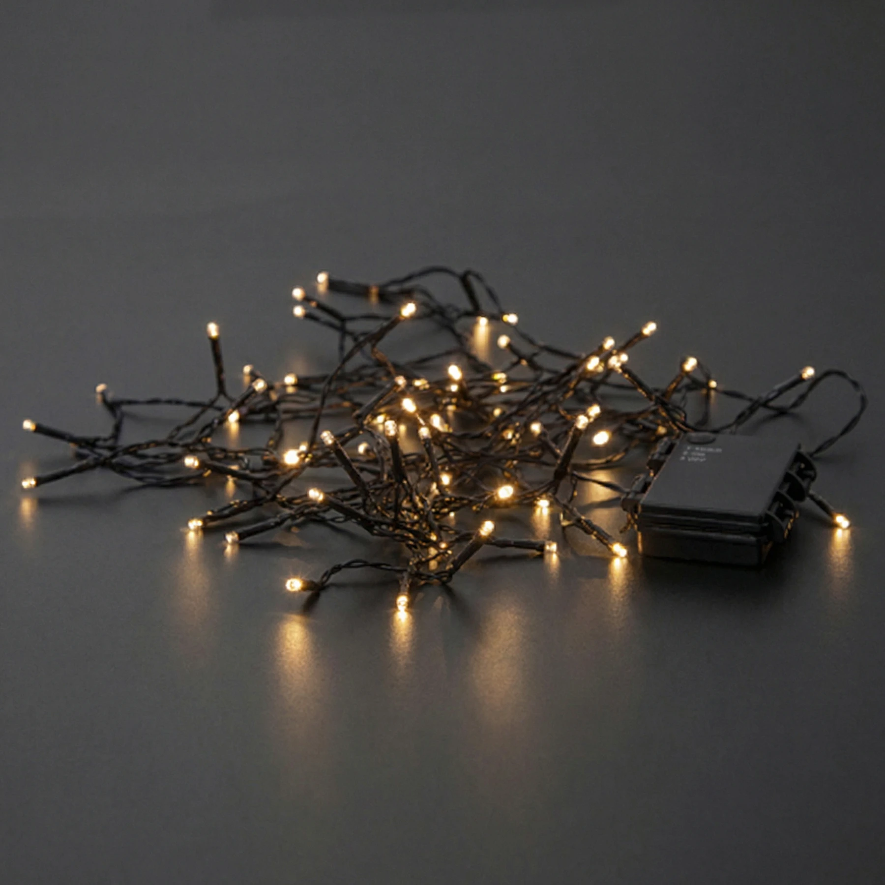 Battery - Lichterkette für außen - 5,6 m - 80 LEDs - Timer - Batteriebetrieb - Warmweiß