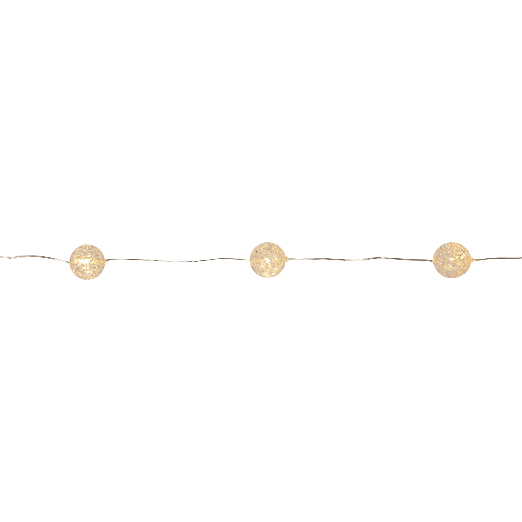Marble - Deko Lichterkette für innen - 1,4 m - 15 LEDs - Timer - Batteriebetrieb - Warmweiß