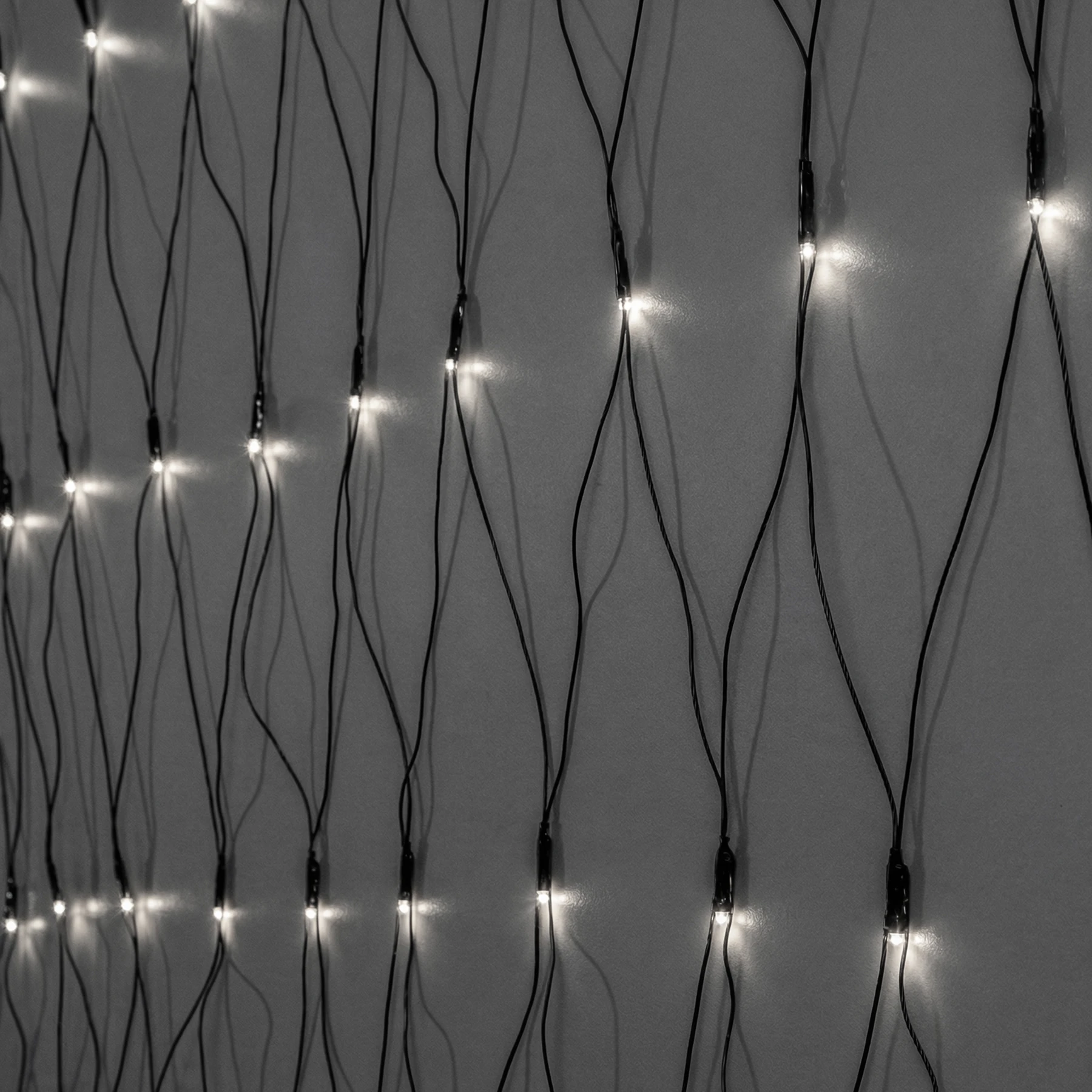 Crispy Ice White - Lichternetz für außen - 3 m - 200 LEDs - Netzbetrieb - Kaltweiß