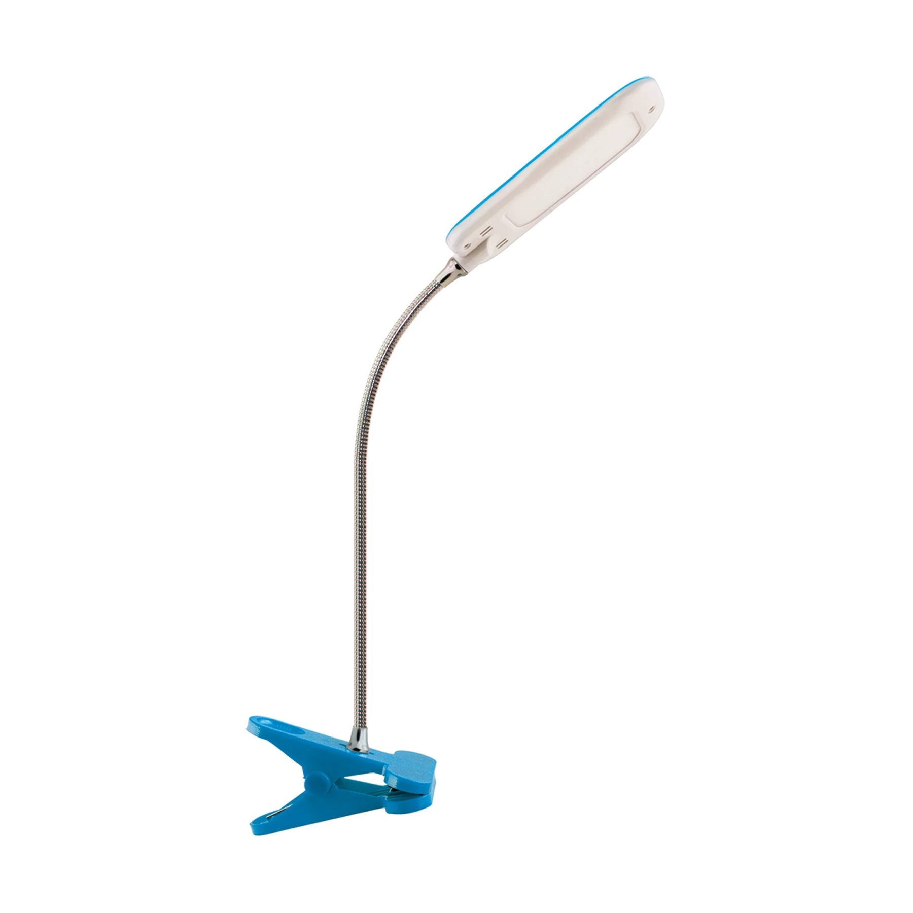 Klemmleuchte in blau - Lichtfarbe: neutralweiß