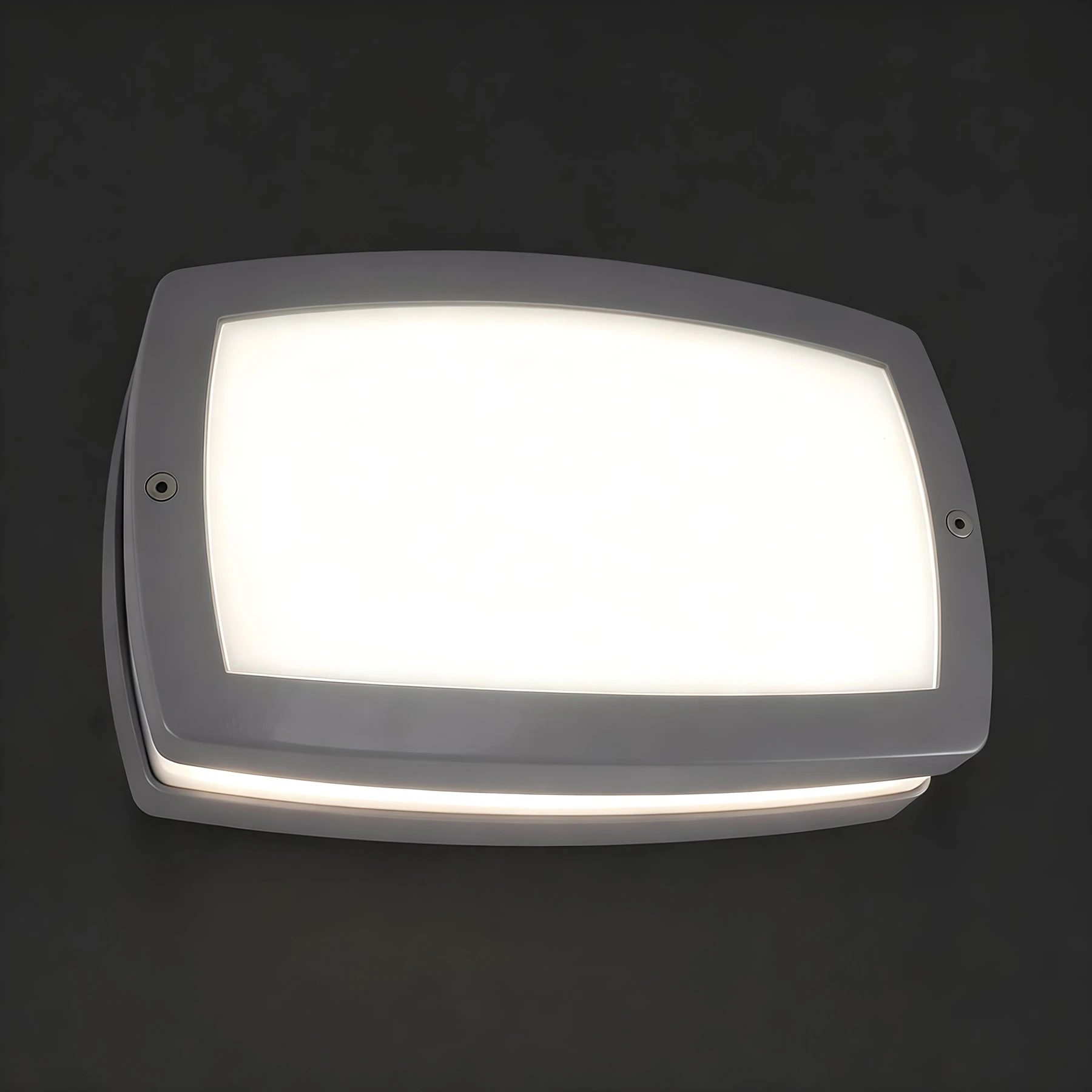 Wandleuchte outdoor in grau - 8 W - Lichtfarbe: neutralweiß
