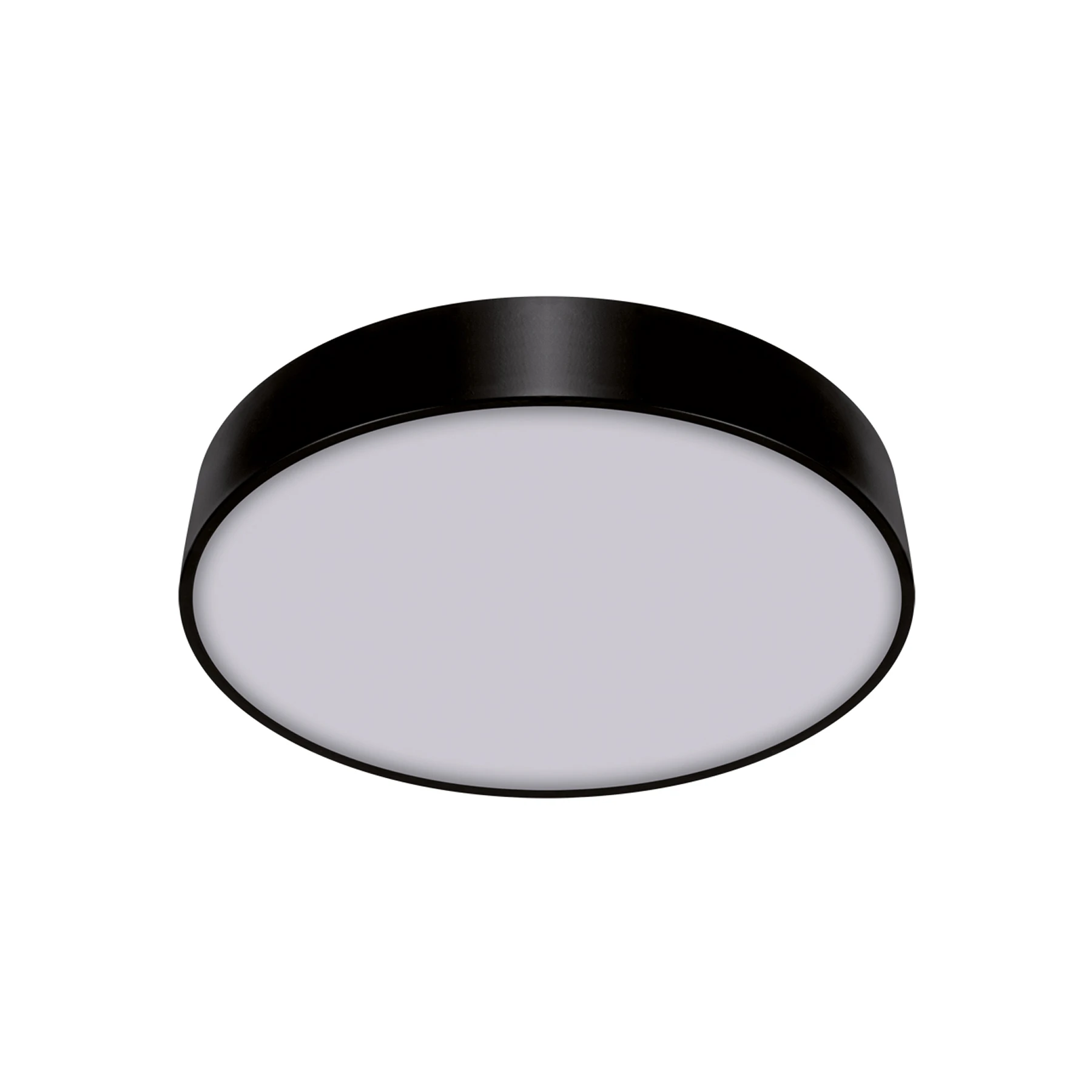 Decken Aufbauleuchte in schwarz - Ø40cm - 24 W - Lichtfarbe: neutralweiß