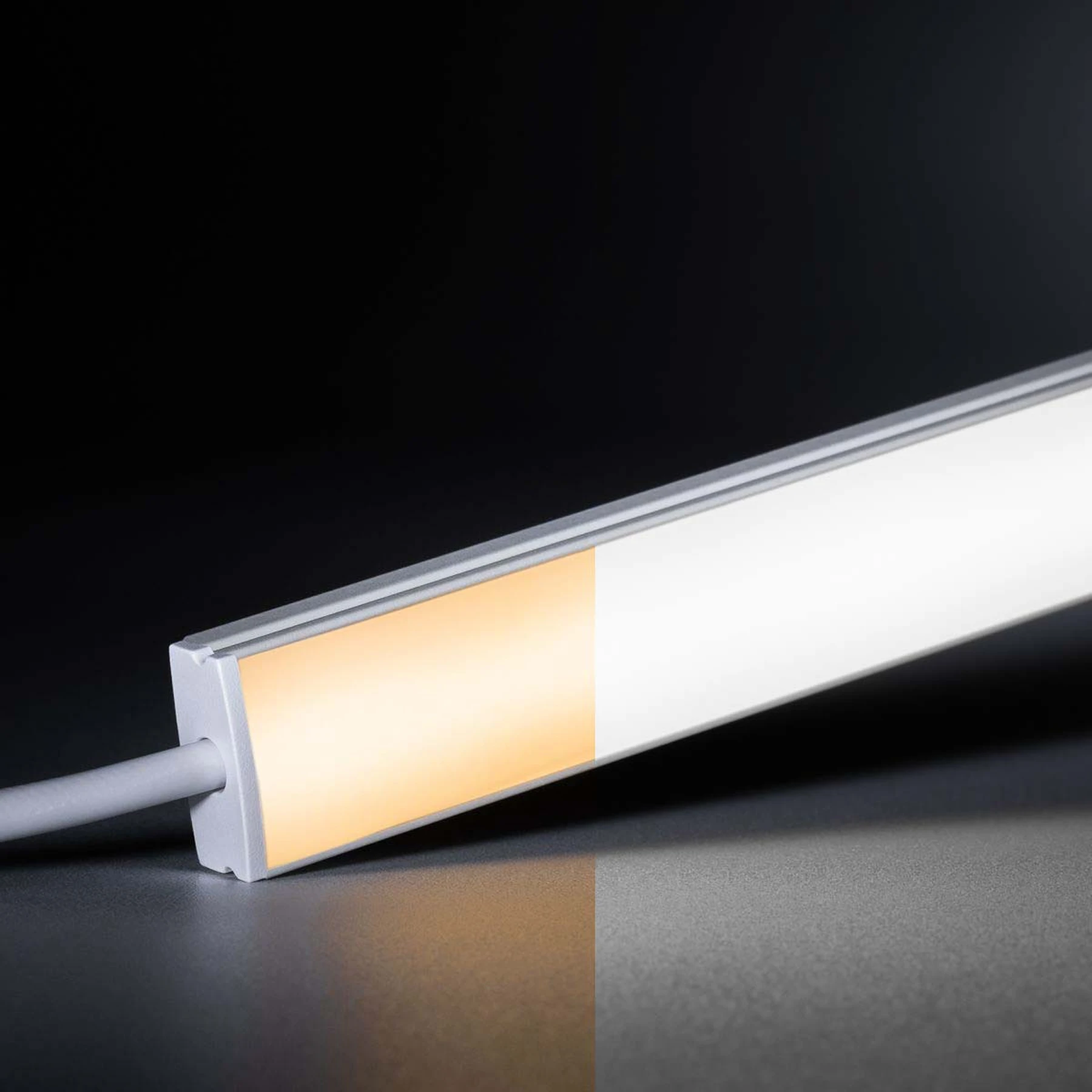 24V White Line Slim LED Leiste - COB - Farbtemperatur einstellbar - diffuse Abdeckung