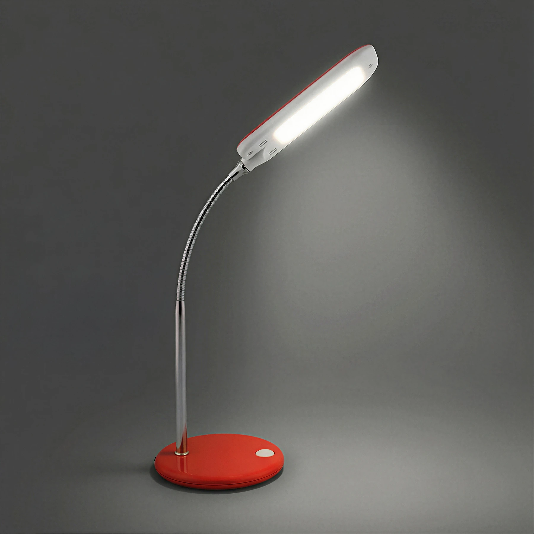 Schreibtischleuchte in rot - Lichtfarbe: neutralweiß